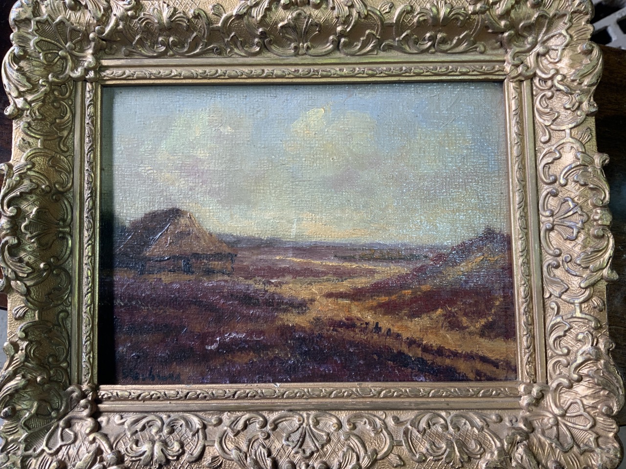 A 19th century oil on board. Signed lower left. Image W:24cm x H:18cm - Bild 2 aus 5