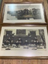 Pair of colour lithographs by Walter Dendy Sadler originally painted in 1880 and 1890 entitled