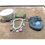 A Links of London sweetie bracelet with original box and bag with nine charms.