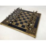 A contemporary chess set W:35cm