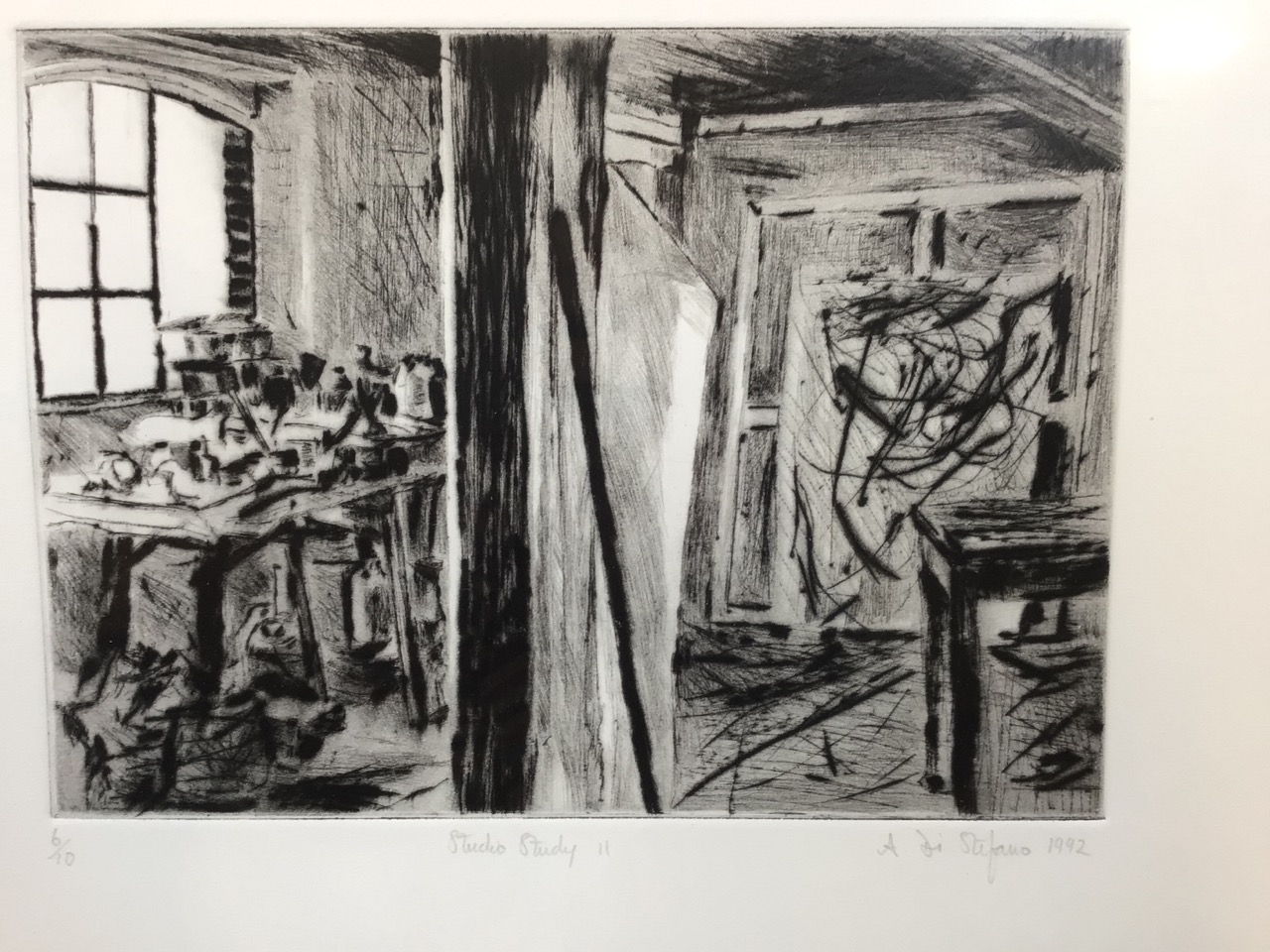 Arturo Di Stefano (1955) a framed and glazed print 6/10 Studio Study ll signed in pencil lower right