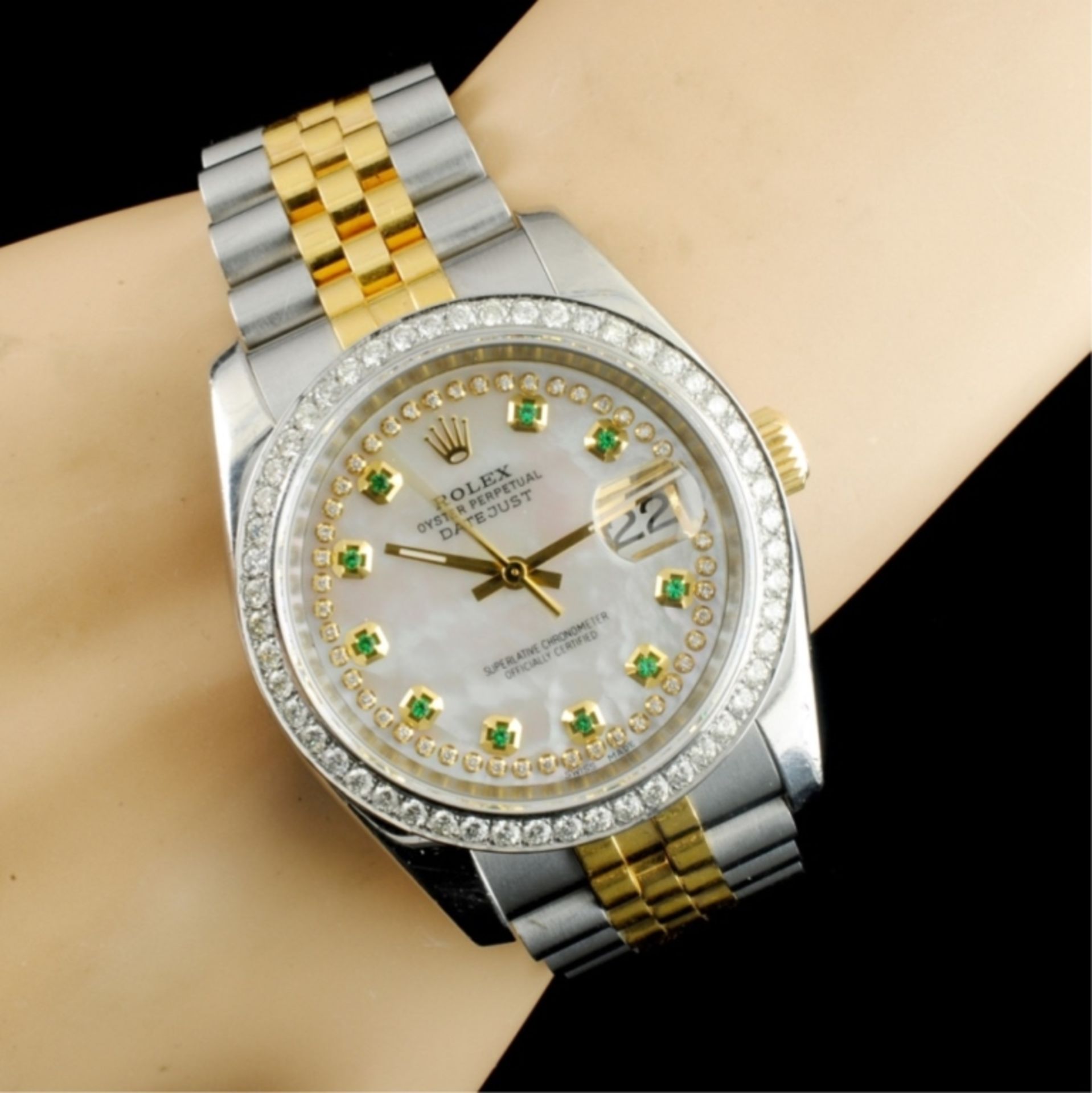 Rolex DateJust 116233 YG/SS Diamond 36MM Watch - Image 6 of 7