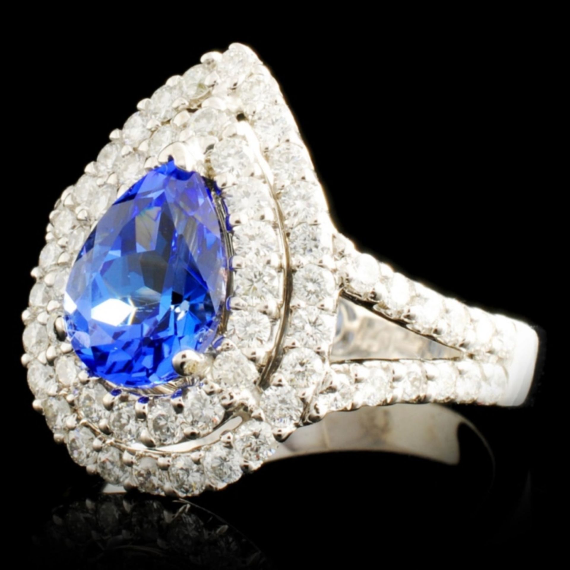 18K Gold 1.22ct Tanzanite & 1.13ctw Diamond Ring - Image 2 of 5