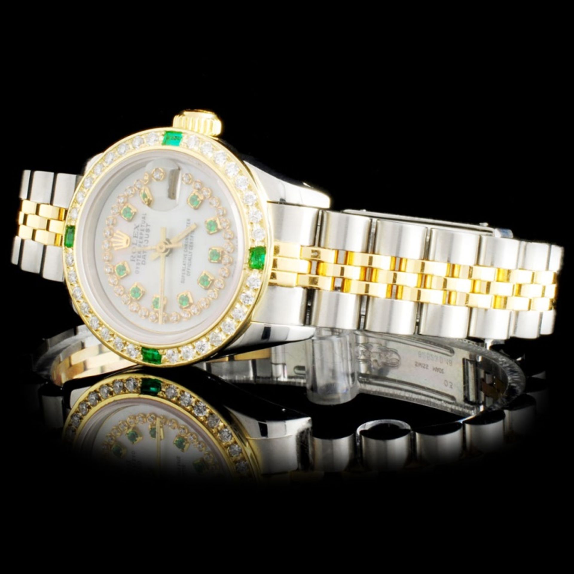 Rolex YG/SS DateJust Diamond Ladies Watch - Image 2 of 5