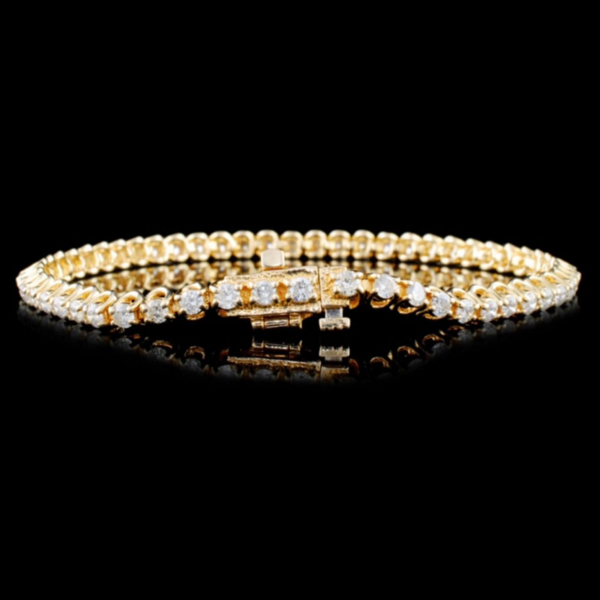 14K Gold 3.00ctw Diamond Bracelet - Image 2 of 3