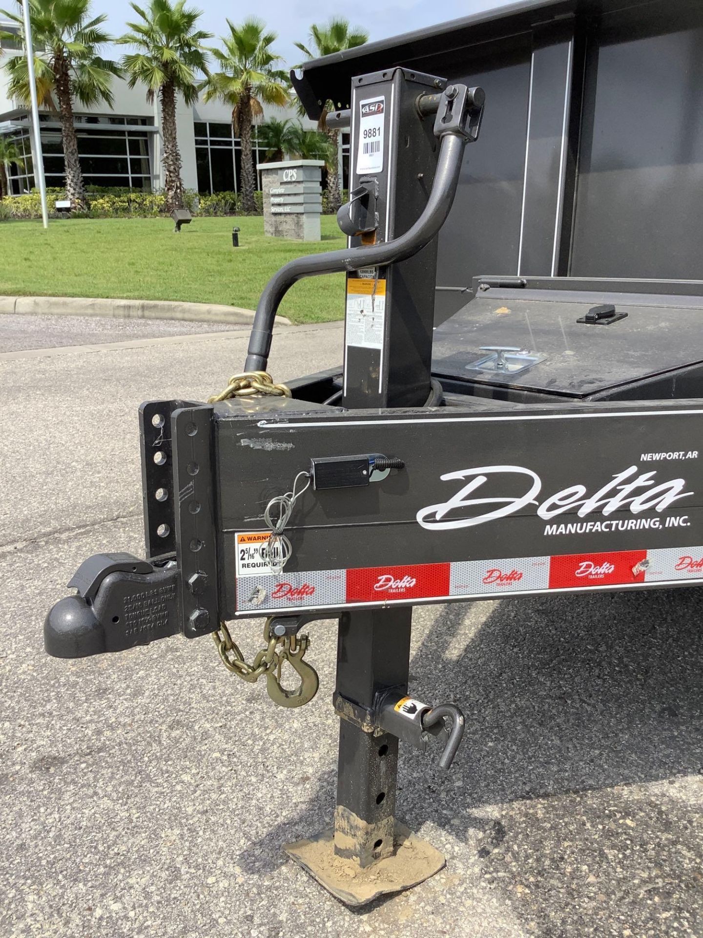 ***2022 DELTA HYDRAULIC DUMP TRAILER WITH REMOTE, APPROX GVWR 14000LBS, BUILT IN BATTERY CHARGE, ELE - Image 14 of 21