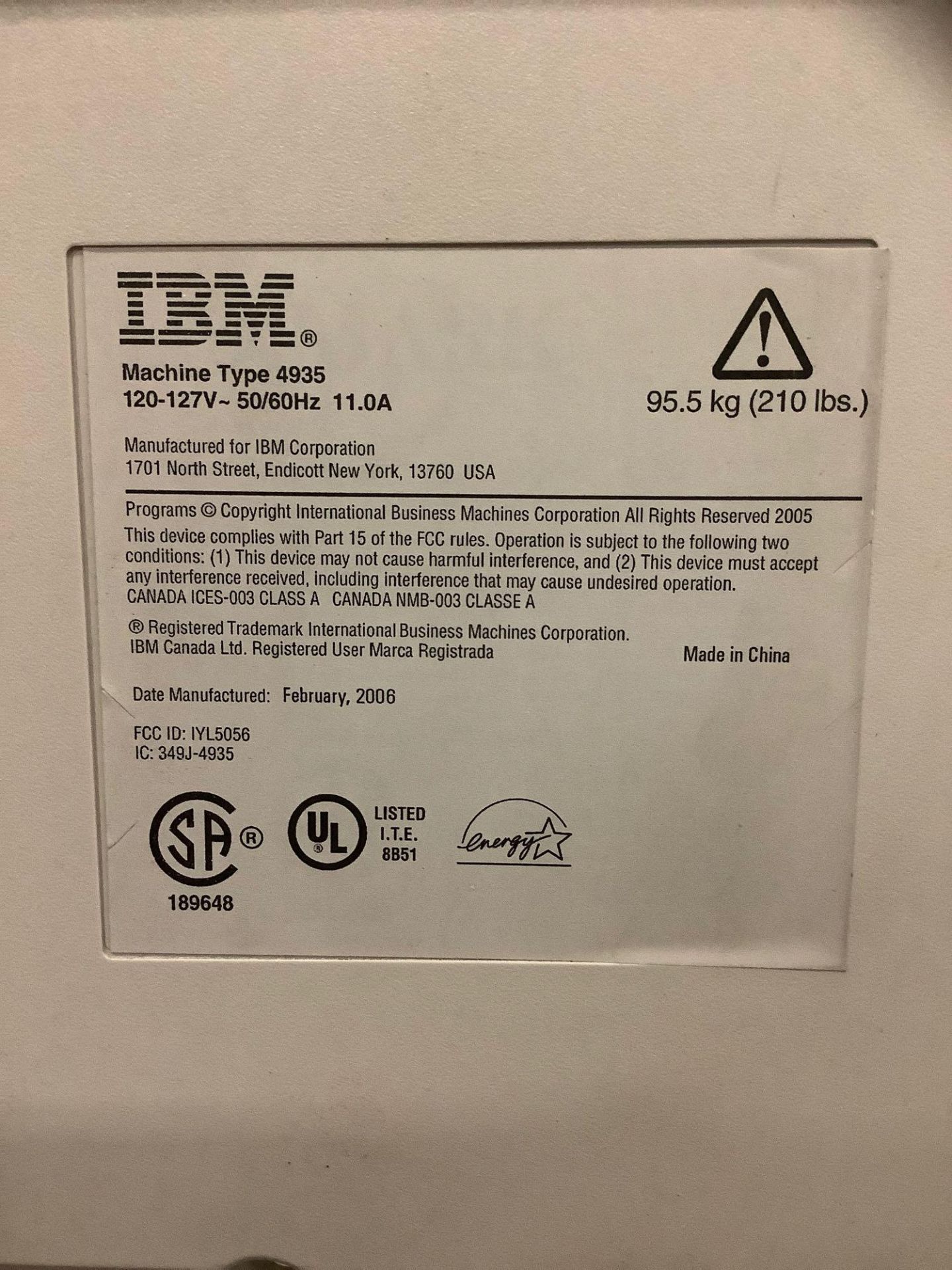 IBM INFORPRINT COLOR 1567 PRINTER TYPE 4935 ON ROLLING CART STAND - Image 15 of 18