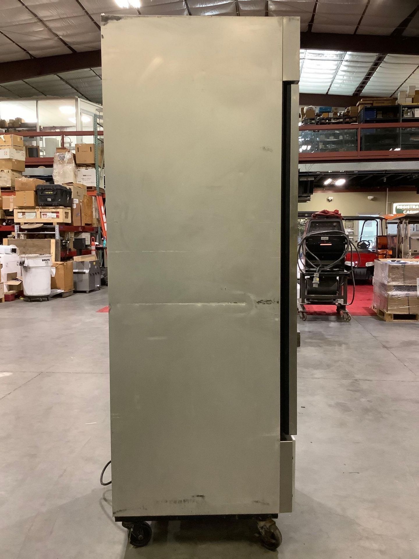 TRUE COMMERCIAL SINGLE DOOR REFRIGERATOR MODEL T-19F, APPROX 27” W x 30” L x 84” T, WORKS - Image 19 of 20