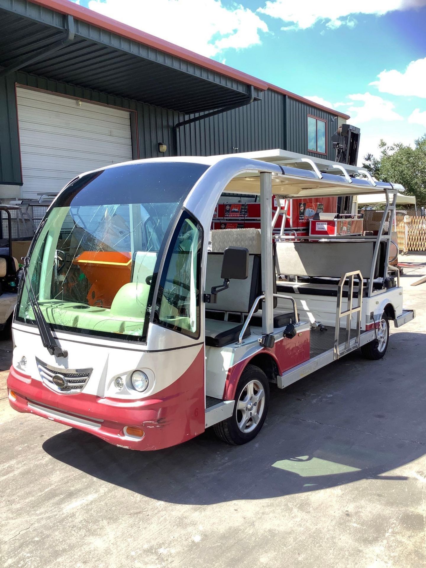 2015 STAR EV SHUTTLE CART MODEL STAR-BN72-11-AC-WHEELCHAIR, ELECTRIC, SOLA PANEL ATTACHED, DOME LIGH - Image 2 of 40