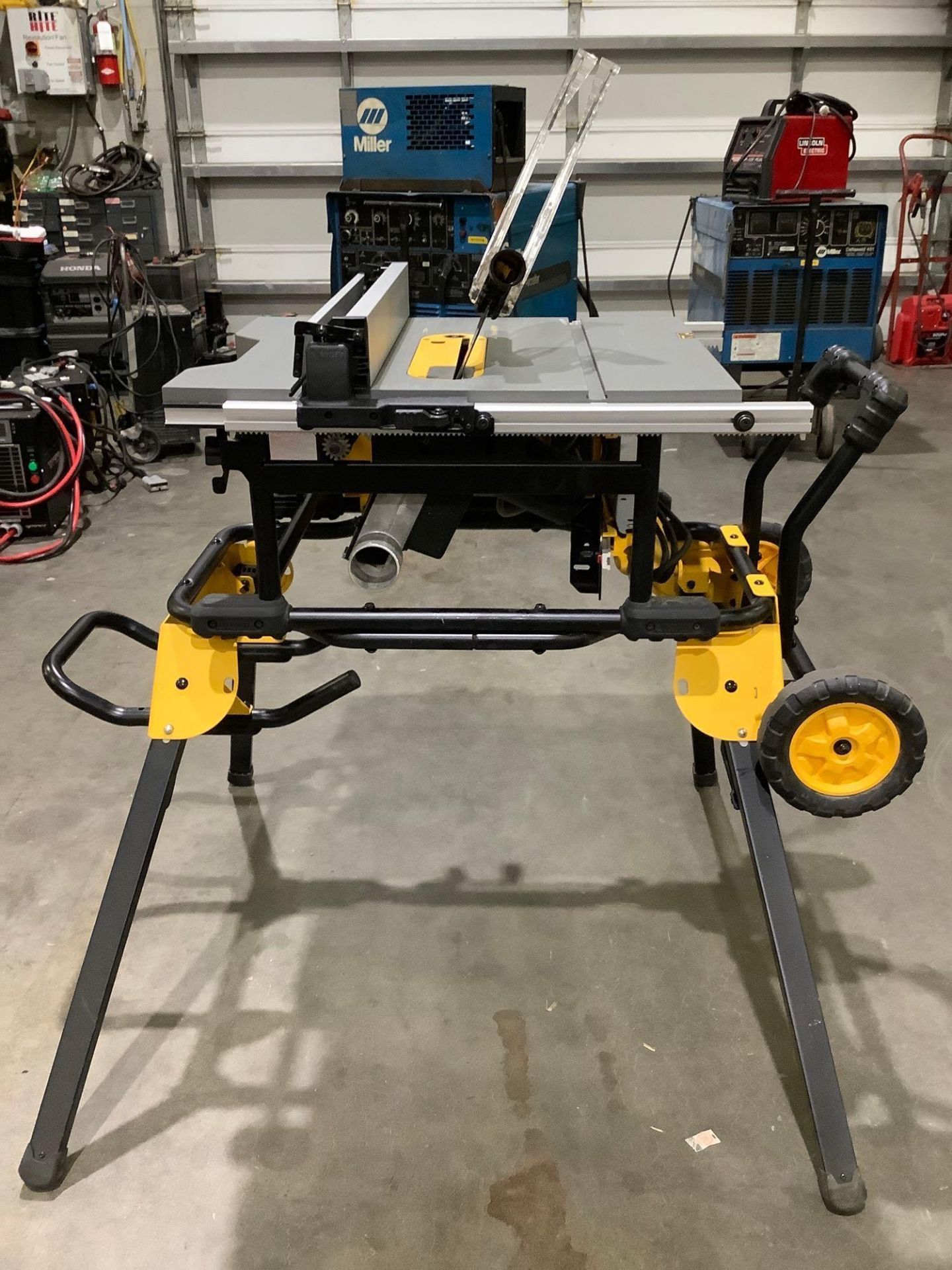 DEWALT PORTABLE TABLE SAW TYPE 3 MODEL DWE7491, ELECTRIC, APPROX BLADE 10”, APPROX 4800 RPM, RUNS AN - Image 6 of 12
