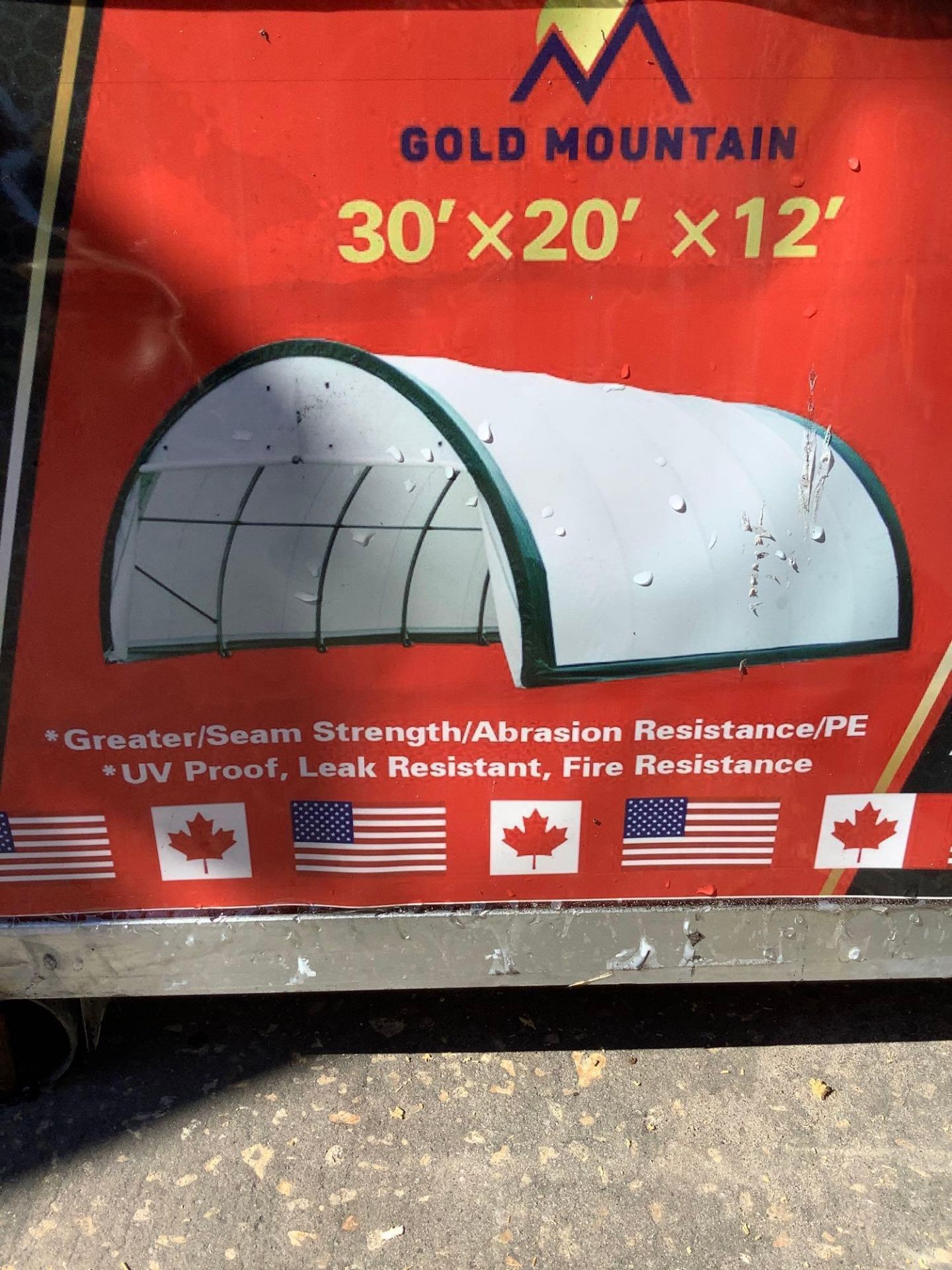UNUSED GOLD MOUNTAIN DOME STORAGE SHELTER MODEL S203012R, APPROX 30’ x 20’ x 12’ , GREATER SEAM STRE - Image 14 of 14