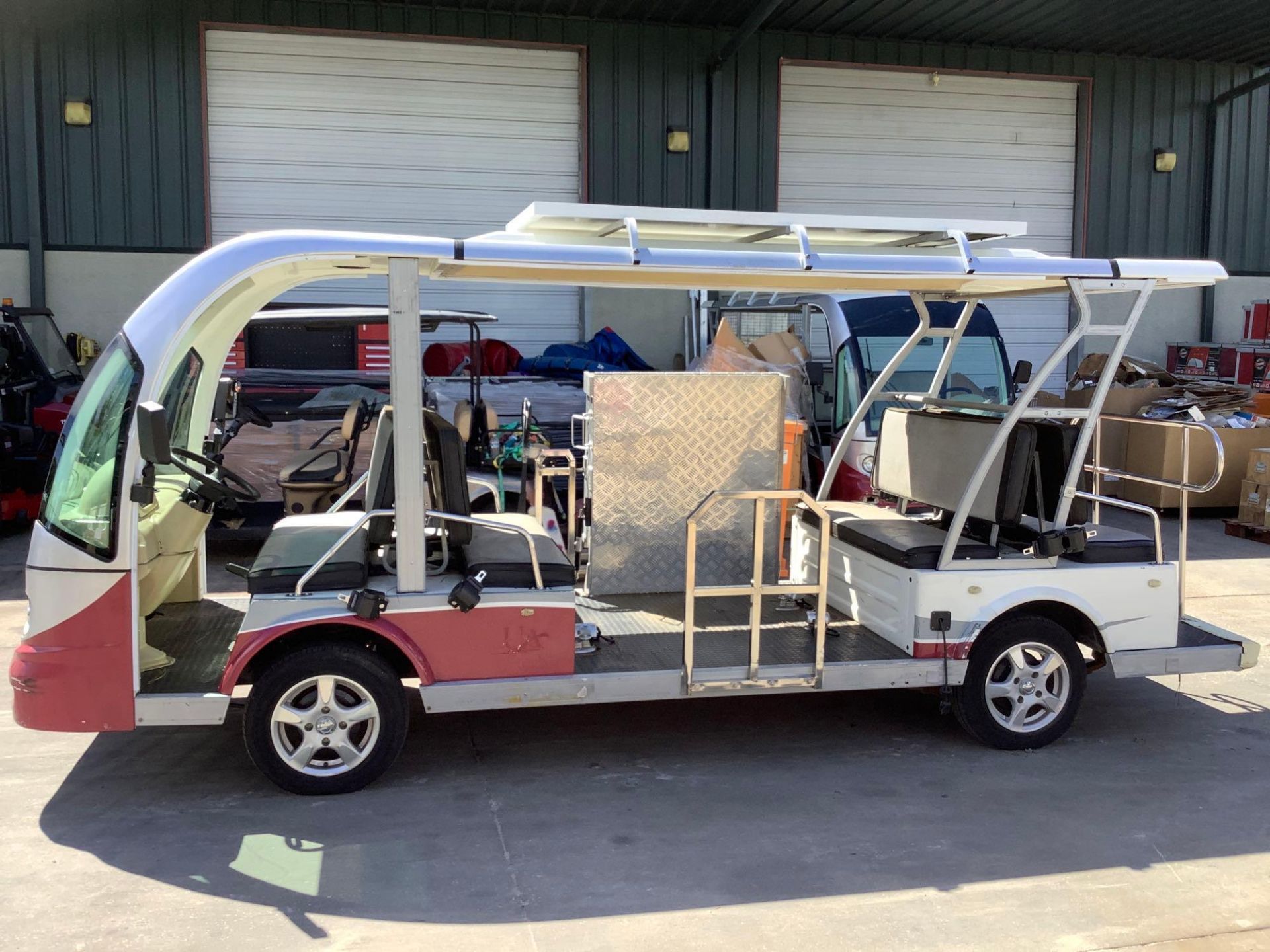 2015 STAR EV SHUTTLE CART MODEL STAR-BN72-11-AC-WHEELCHAIR, ELECTRIC, SOLA PANEL ATTACHED, DOME LIGH - Image 3 of 40