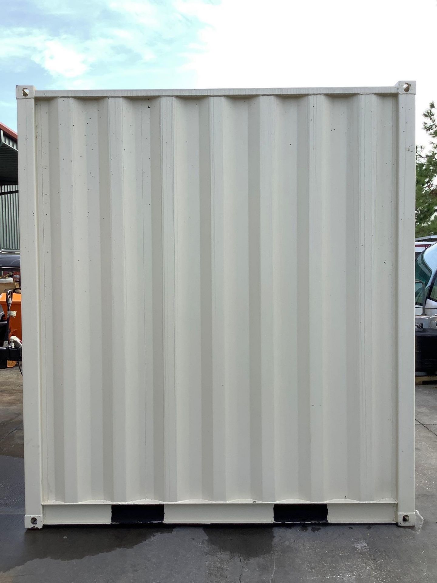 12' OFFICE / STORAGE CONTAINER, FORK POCKETS WITH SIDE DOOR ENTRANCE & SIDE WINDOW , APPROX 99'' T x - Image 6 of 11