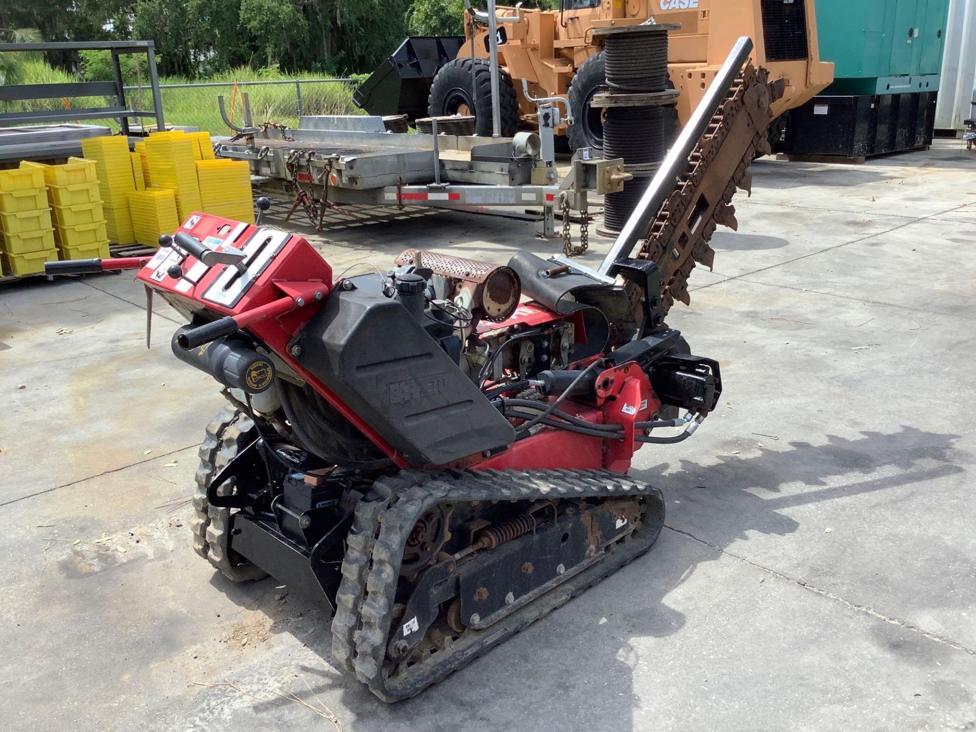 BARRETO 2324-TK WALK BEHIND TRENCHER , GAS POWERED, HONDA MOTOR, BLADE APPROX 36”, RUBBER TRACKS, RU - Image 10 of 16