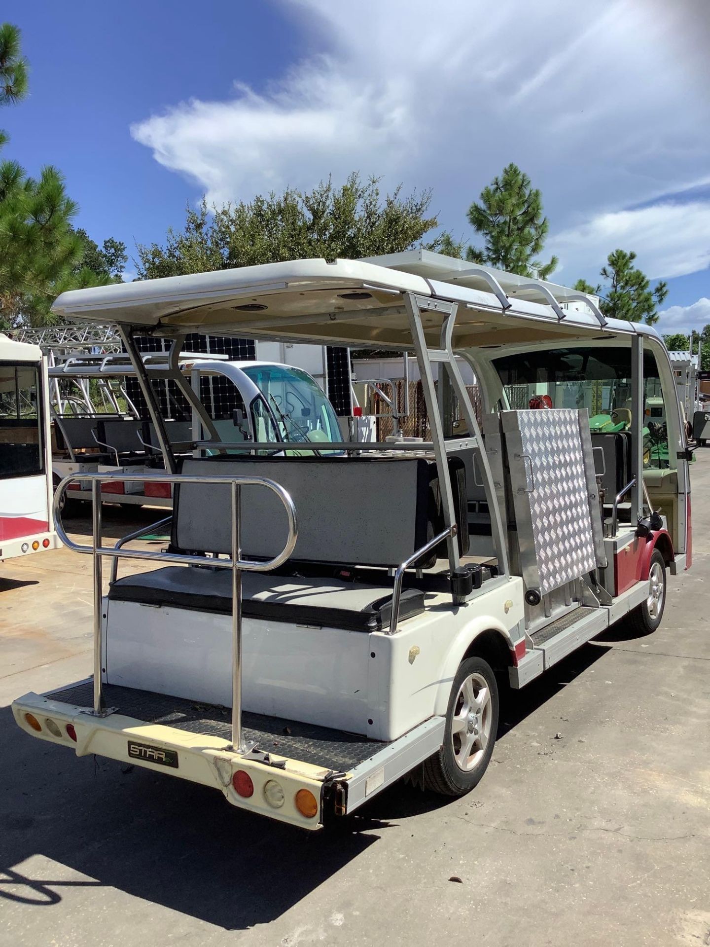 2015 STAR EV SHUTTLE CART MODEL STAR-BN72-11-AC-WHEELCHAIR, ELECTRIC, SOLA PANEL ATTACHED, DOME LIGH - Image 7 of 40