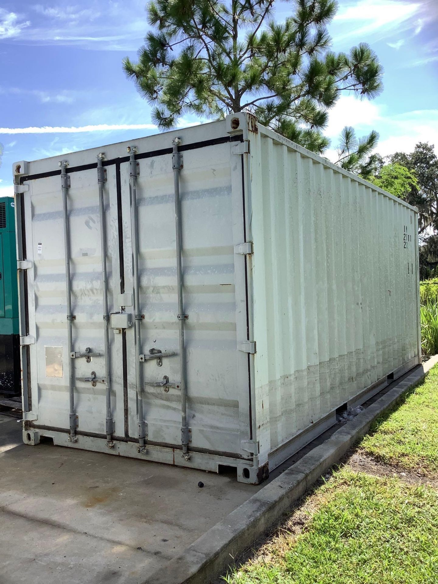 20' STORAGE CONTAINER, APPROX 102” TALL x 96” WIDE x 238” DEEP