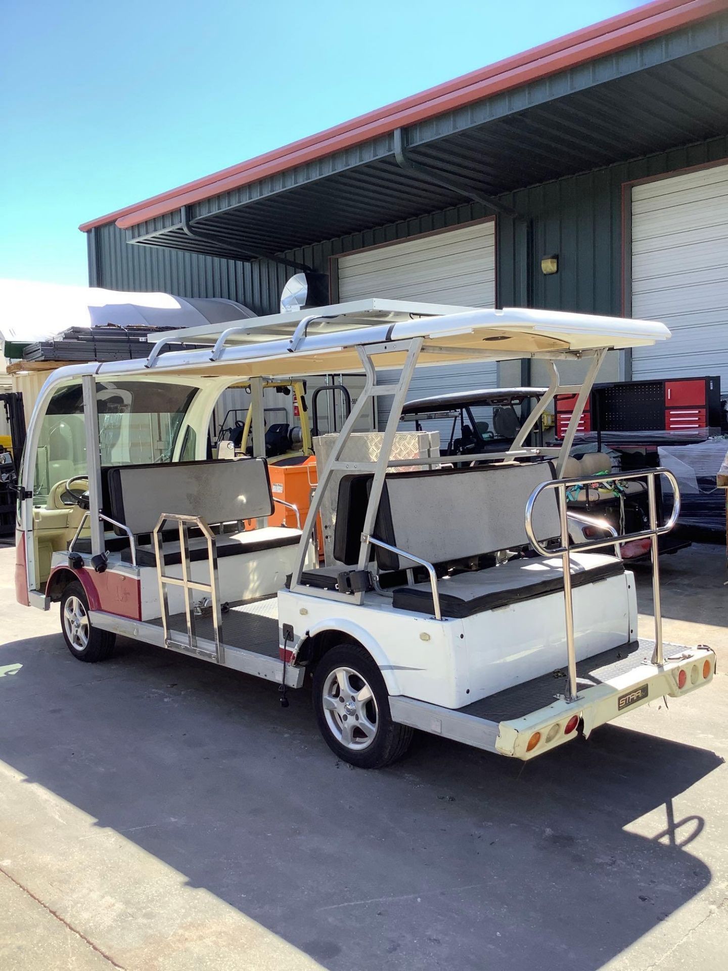 2015 STAR EV SHUTTLE CART MODEL STAR-BN72-11-AC-WHEELCHAIR, ELECTRIC, SOLA PANEL ATTACHED, DOME LIGH - Image 5 of 40