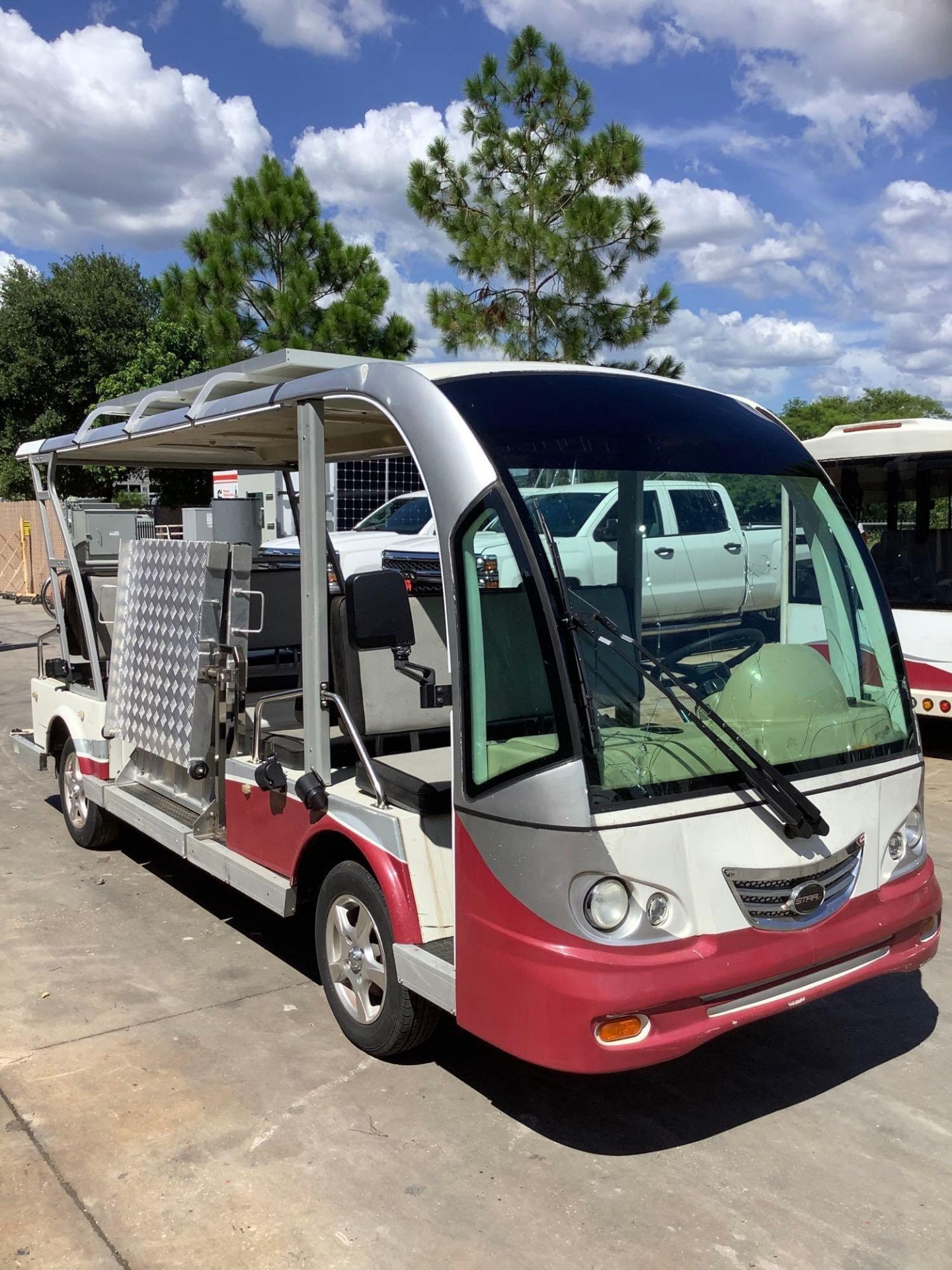 2015 STAR EV SHUTTLE CART MODEL STAR-BN72-11-AC-WHEELCHAIR, ELECTRIC, SOLA PANEL ATTACHED, DOME LIGH - Image 13 of 40