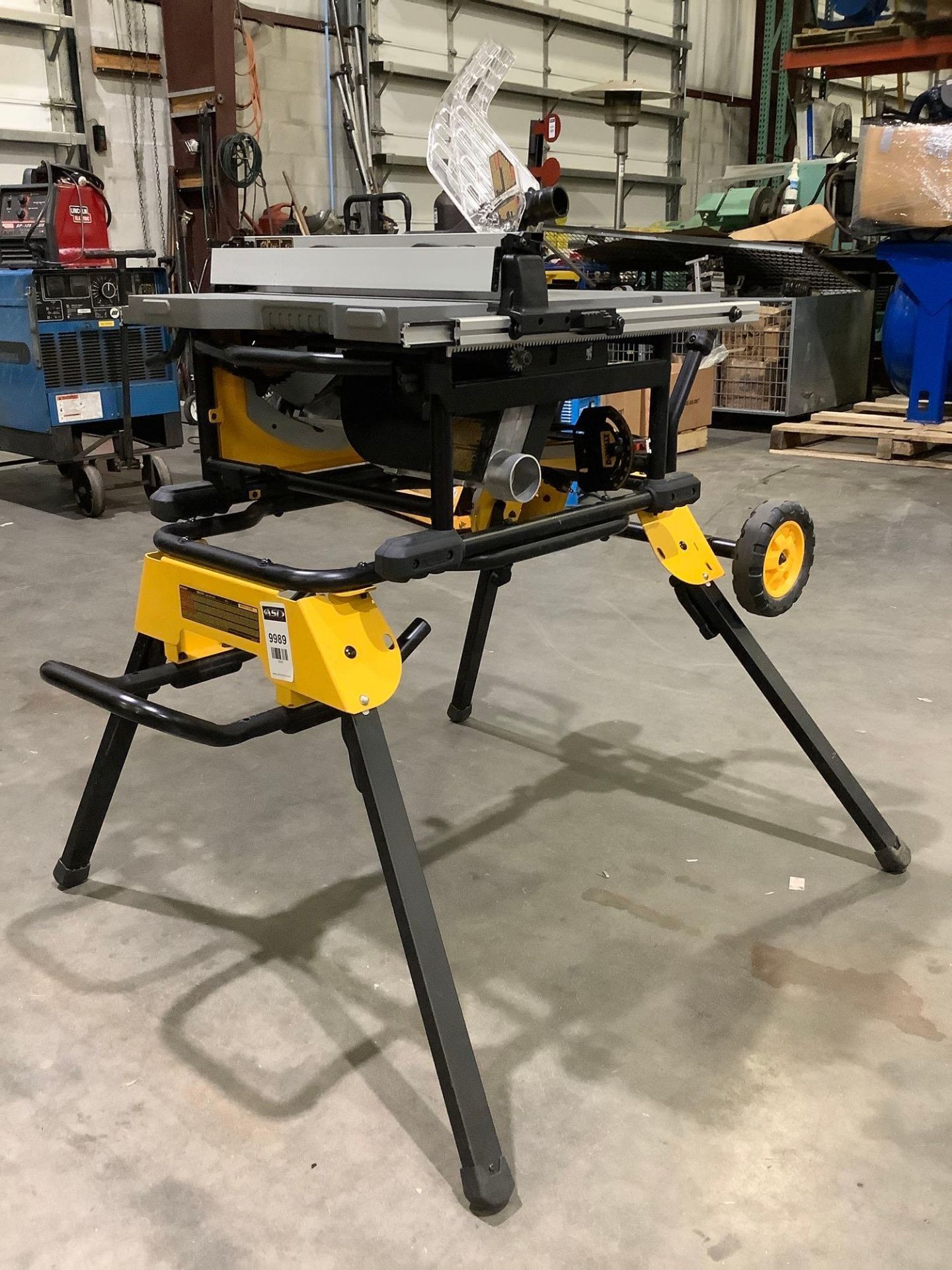 DEWALT PORTABLE TABLE SAW TYPE 3 MODEL DWE7491, ELECTRIC, APPROX BLADE 10”, APPROX 4800 RPM, RUNS AN - Image 7 of 12