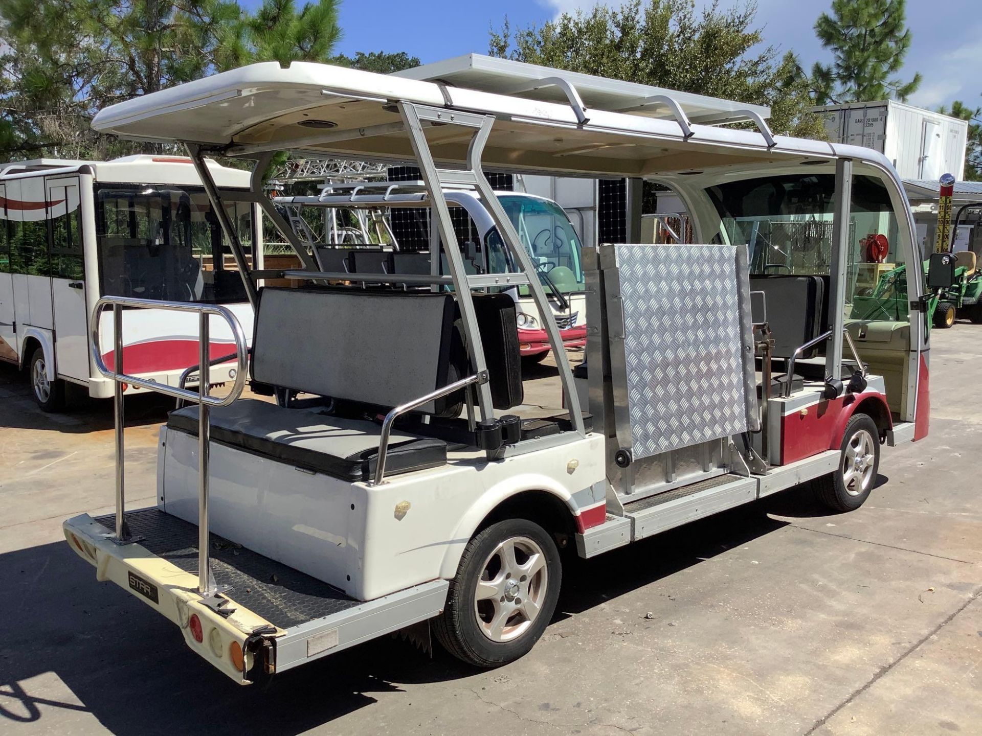 2015 STAR EV SHUTTLE CART MODEL STAR-BN72-11-AC-WHEELCHAIR, ELECTRIC, SOLA PANEL ATTACHED, DOME LIGH - Image 8 of 40