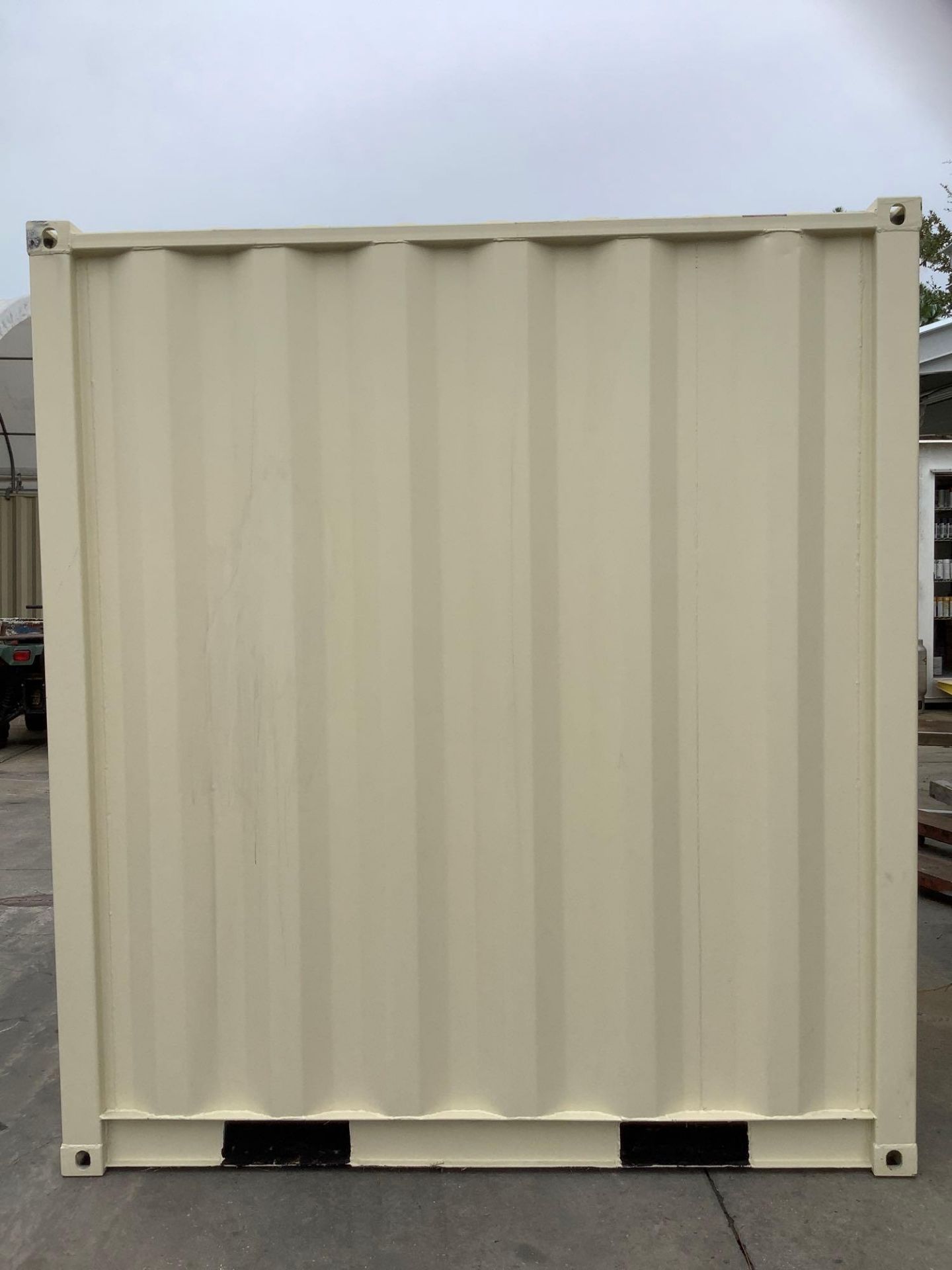 UNUSED 8' OFFICE / STORAGE CONTAINER, FORK PACKETS WITH SIDE DOOR ENTRANCE & SIDE WINDOW, APPROX - Image 5 of 9