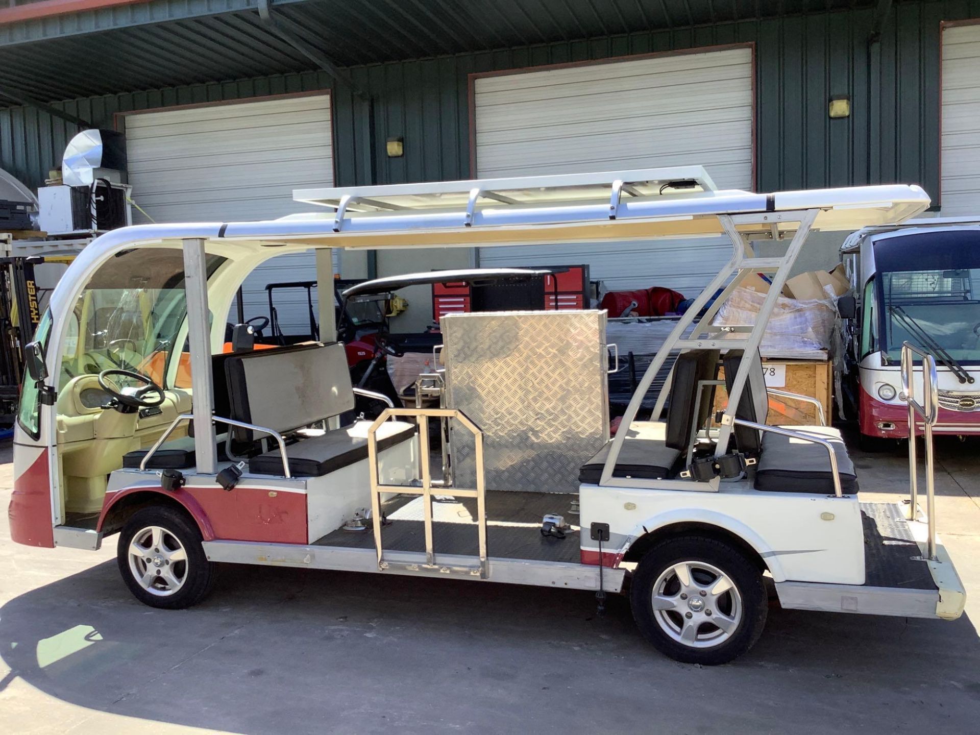2015 STAR EV SHUTTLE CART MODEL STAR-BN72-11-AC-WHEELCHAIR, ELECTRIC, SOLA PANEL ATTACHED, DOME LIGH - Image 4 of 40