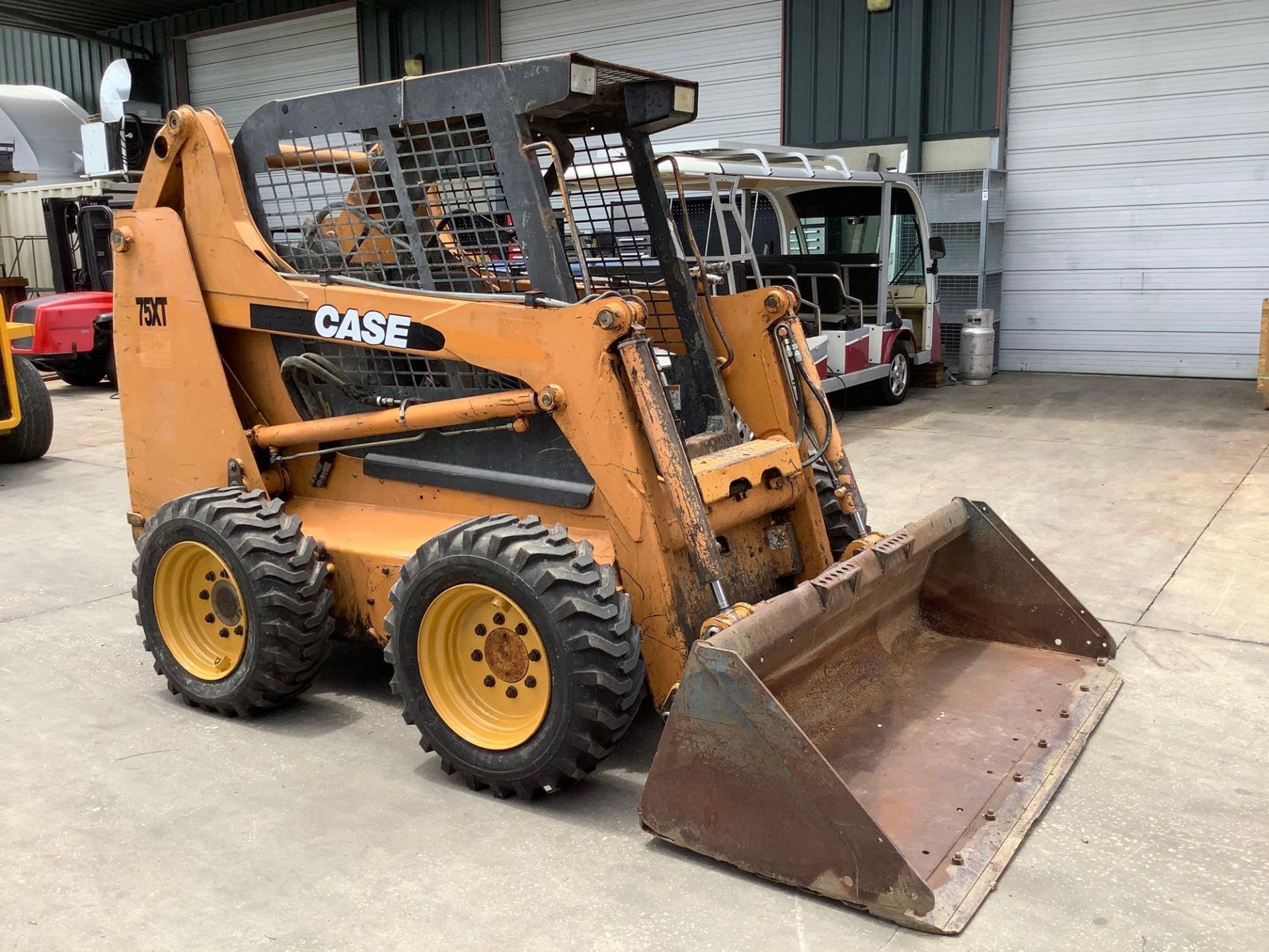 CASE SKID STEER MODEL 75XT, DIESEL, BUCKET APPROX 73” W, RUNS AND OPERATES - Image 10 of 22
