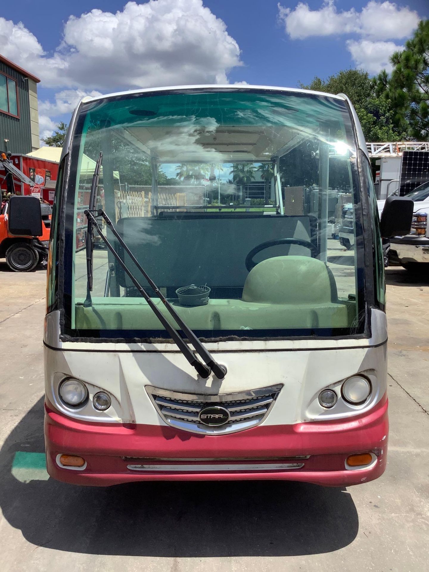 2015 STAR EV SHUTTLE CART MODEL STAR-BN72-11-AC-ADS, ELECTRIC, SOLA PANEL ATTACHED, DOME LIGHTS & SP - Image 13 of 28