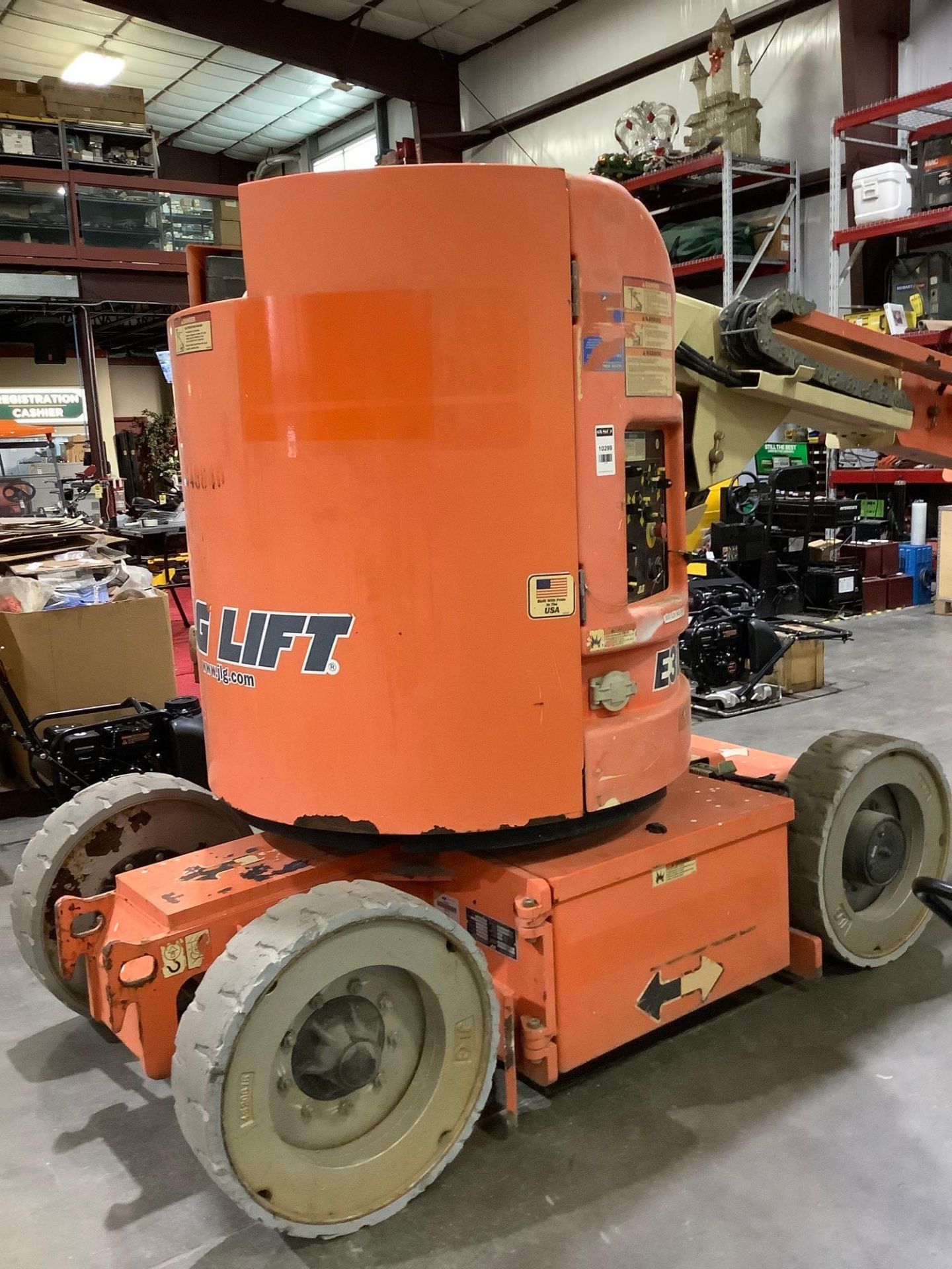 2008 JLG BOOM LIFT MODEL E300AJP, ELECTRIC, APPROX MAX PLATFORM HEIGHT 30FT - Image 9 of 17