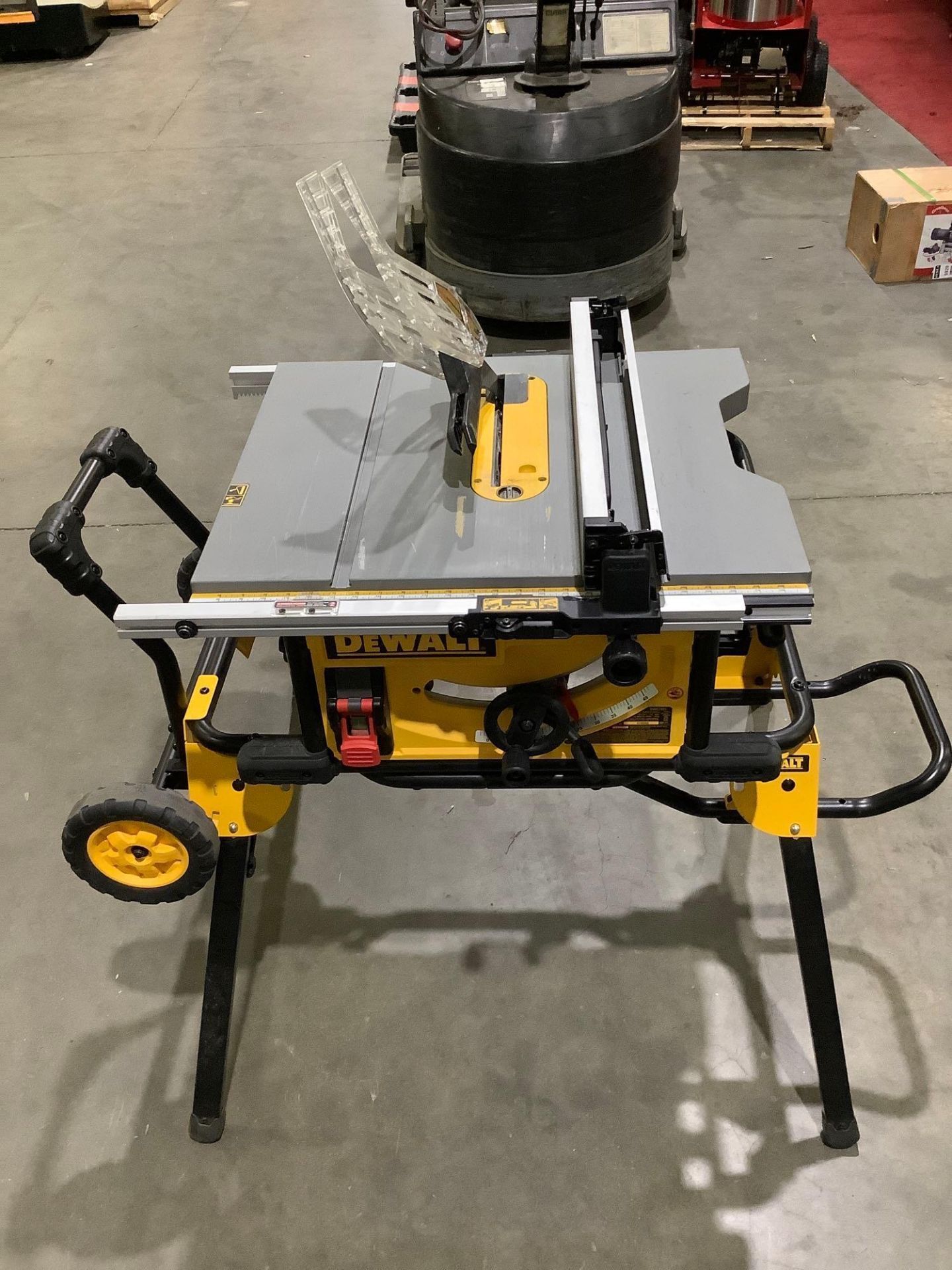 DEWALT PORTABLE TABLE SAW TYPE 3 MODEL DWE7491, ELECTRIC, APPROX BLADE 10”, APPROX 4800 RPM, RUNS AN - Image 9 of 12