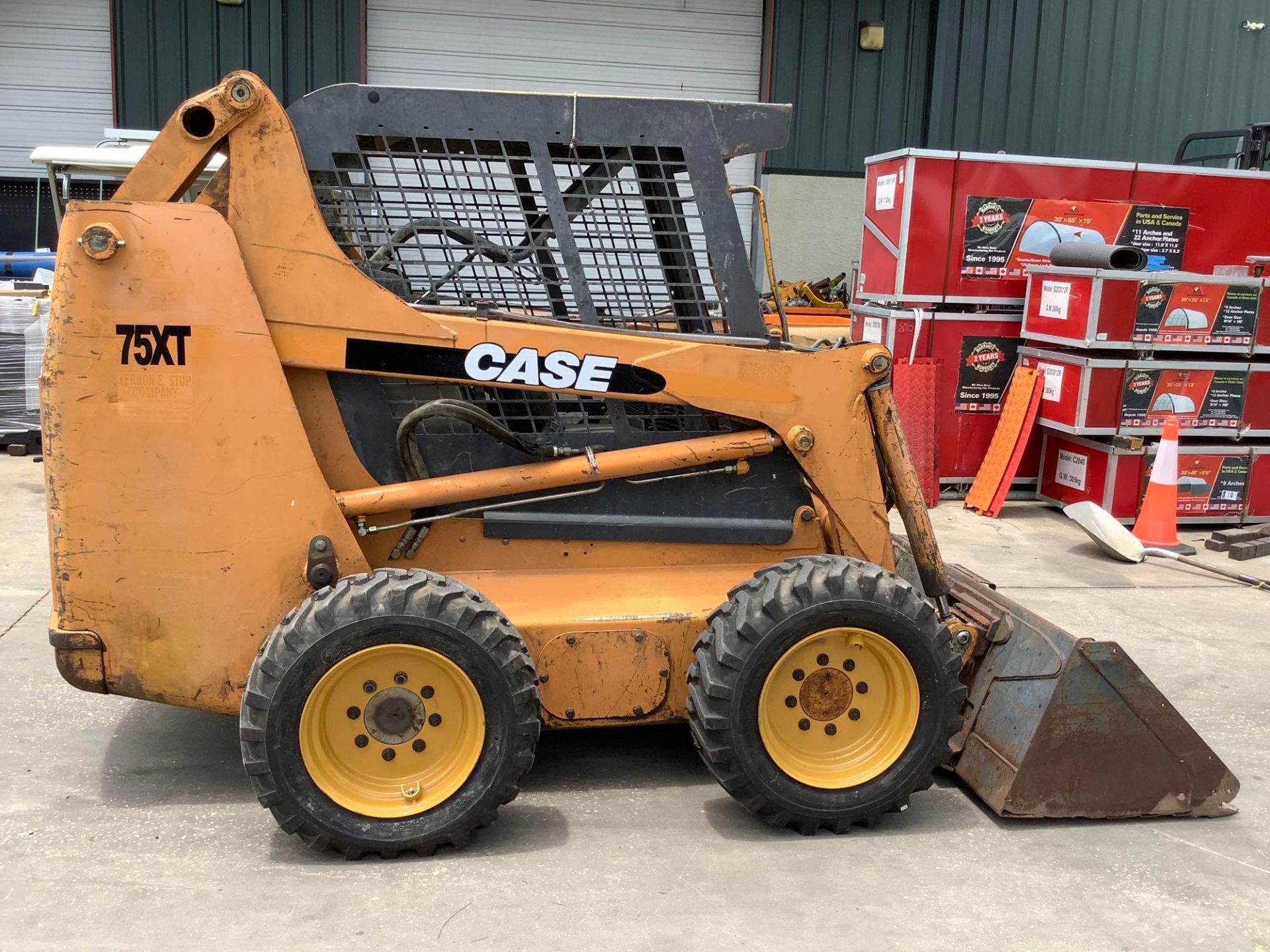 CASE SKID STEER MODEL 75XT, DIESEL, BUCKET APPROX 73” W, RUNS AND OPERATES - Image 9 of 22