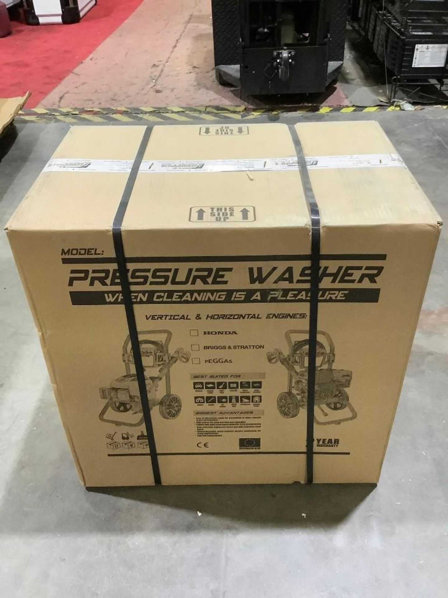 UNUSED WASPPER PRESSURE WASHER MODEL W3100VA, GAS POWERED, APPROX 3100PSI, APPROX 2.9 GPM, APPROX 6,