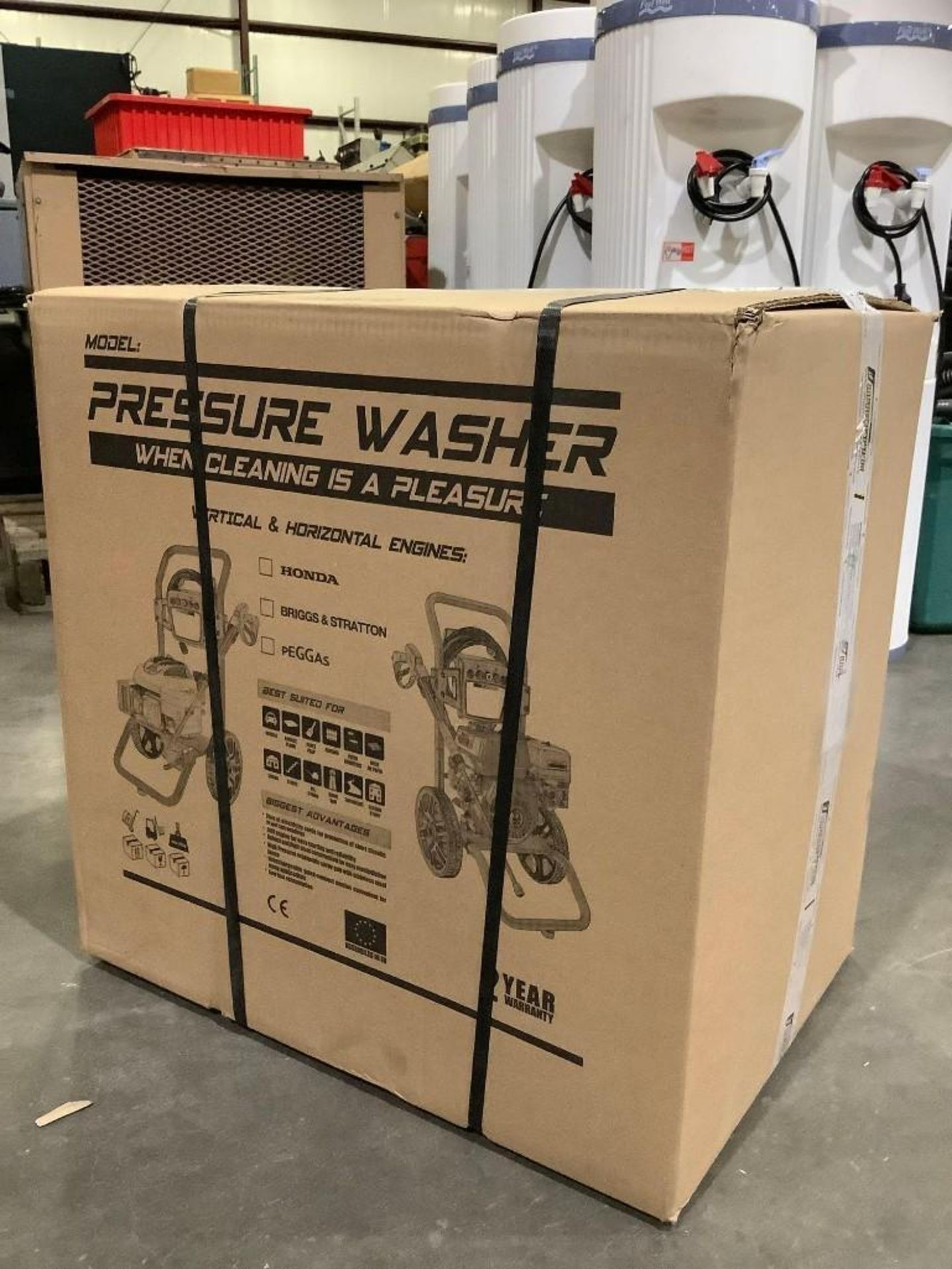 UNUSED WASPPER PRESSURE WASHER MODEL W3100VA, GAS POWERED, APPROX 3100PSI, APPROX 2.9 GPM, APPROX 6,