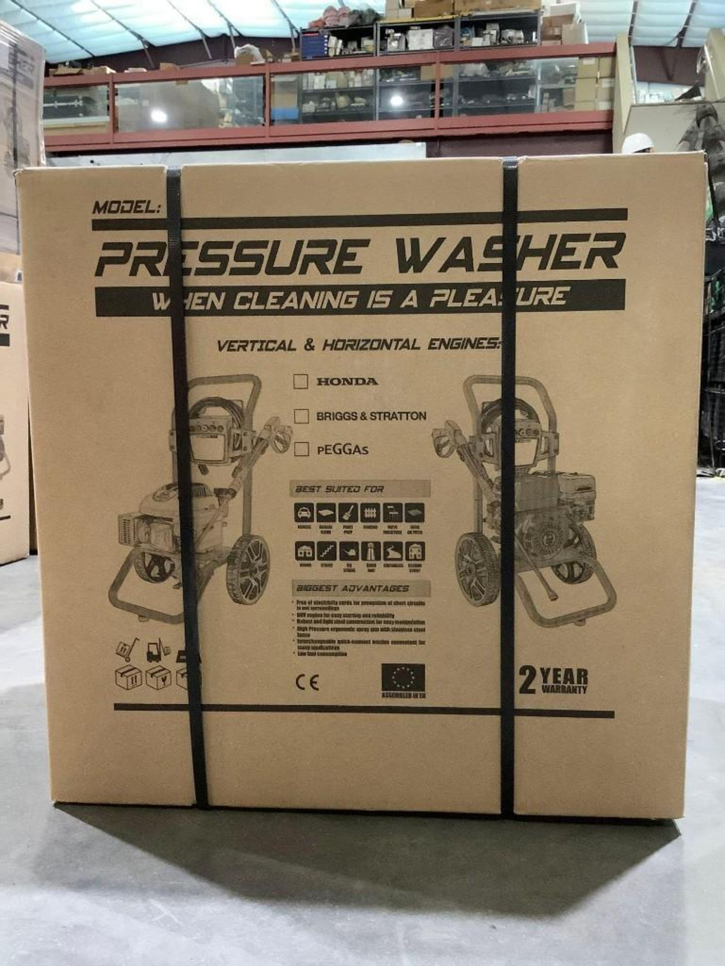 UNUSED WASPPER PRESSURE WASHER MODEL W3100VA, GAS POWERED, APPROX 3100PSI, APPROX 2.9 GPM, APPROX 6, - Image 2 of 6