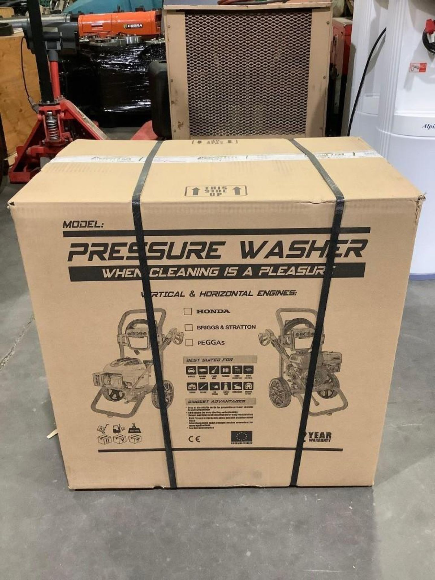 UNUSED WASPPER PRESSURE WASHER MODEL W3100VA, GAS POWERED, APPROX 3100PSI, APPROX 2.9 GPM, APPROX 6,