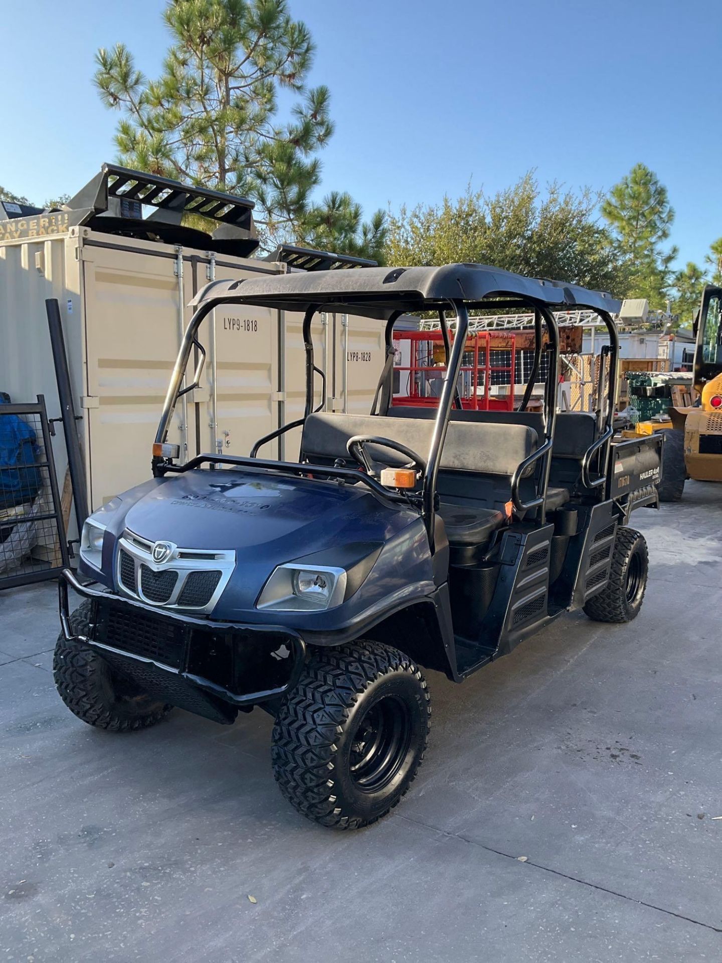 CUSHMAN HAULER 4x4 UTV, DIESEL, CREW CAB, MANUAL DUMP BED, NEW BATTERY, RUNS AND OPERATES