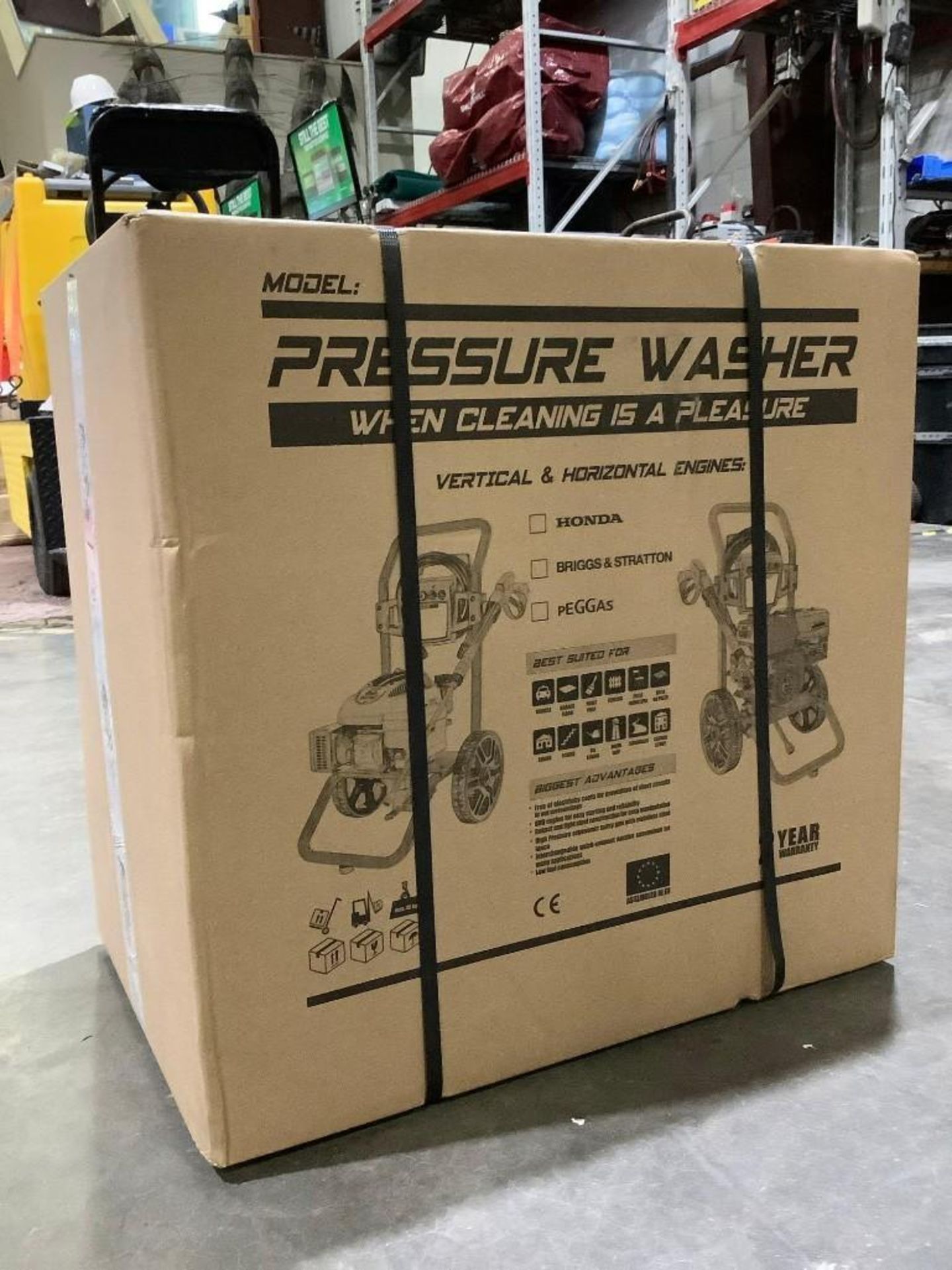 UNUSED WASPPER PRESSURE WASHER MODEL W3100VA, GAS POWERED, APPROX 3100PSI, APPROX 2.9 GPM, APPROX 6, - Image 2 of 6