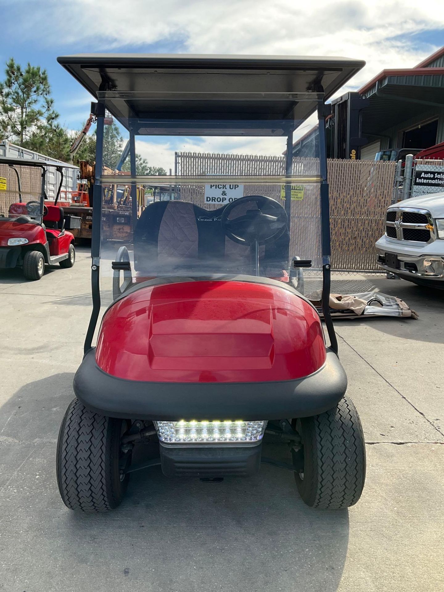 ***2014 CLUB CAR GOLF CART WITH SOLAR PANEL ROOF ATTACHED, ELECTRIC, UTILITY STORAGE BOX ATTACHED - Image 10 of 17