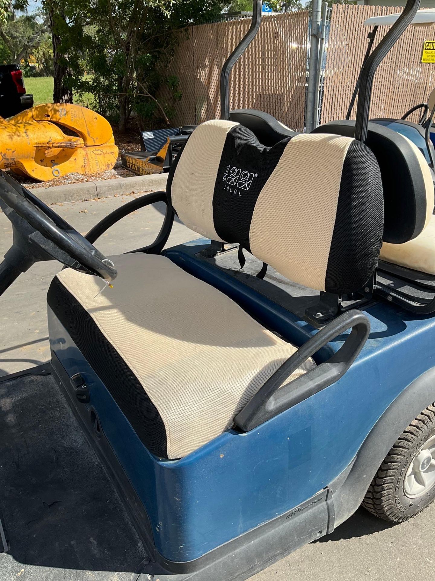 CLUB CAR GOLF CART, ELECTRIC, 48 VOLTS, BACK SEAT FOLDS OUT TO FLAT BED APPROX 34” L x 42” W ,BRAND - Image 8 of 10