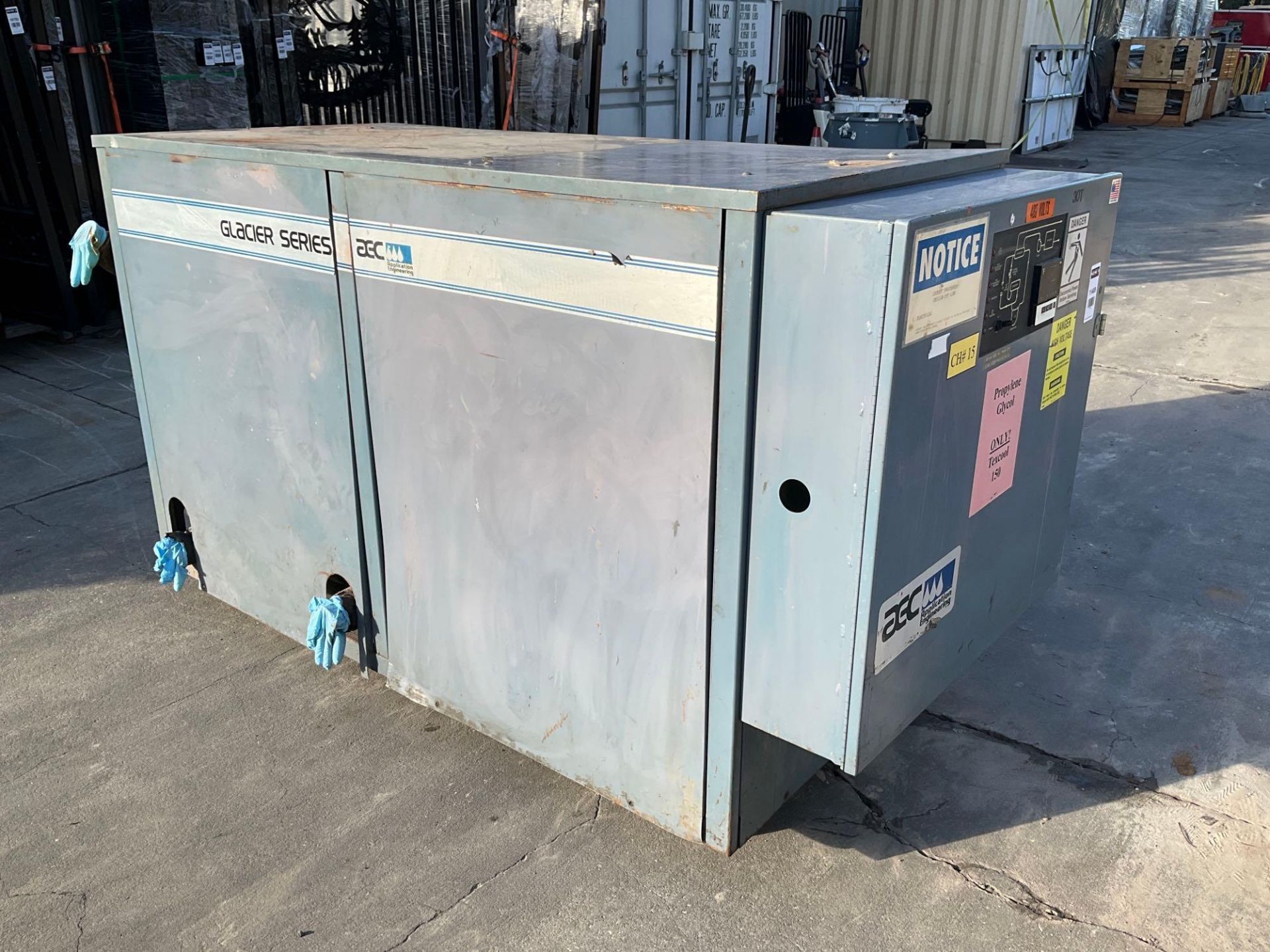 AEC GLACIER SERIES 30 TON CHILLER MODELNXGW-30Q, APPROX VOLTS 460/3/60 , APPROX 30HP, APPROX 65 AMPS - Image 8 of 14