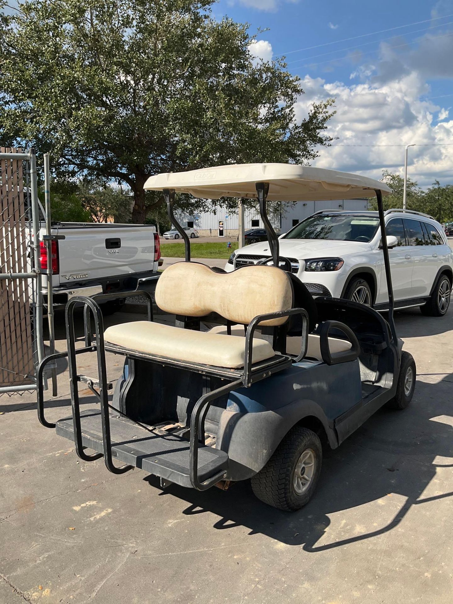 CLUB CAR GOLF CART, ELECTRIC, 48 VOLTS, BACK SEAT FOLDS OUT TO FLAT BED APPROX 34” L x 42” W ,BRAND - Image 5 of 10