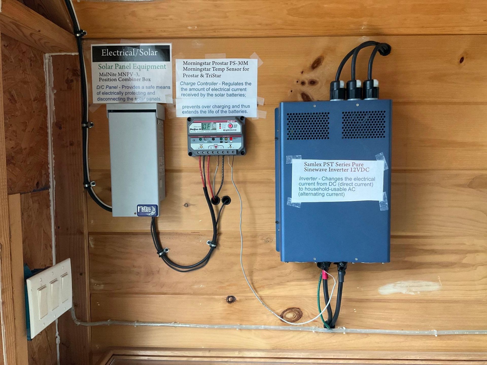 TRAILER MOUNTED TINY HOUSE , SOLAR/BATTERY POWER(NEW), SAMLEX PST SERIES PURE SINEWAVE INVERTER 12VD - Image 14 of 47