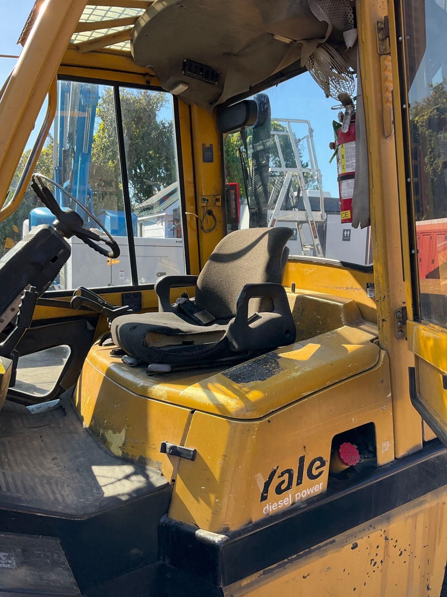 YALE FORKLIFT MODEL GDP120MJNPBE099, DIESEL, ENCLOSED CAB, APPROX MAX CAPACITY 10,450LB, APPROX MAX - Image 9 of 13