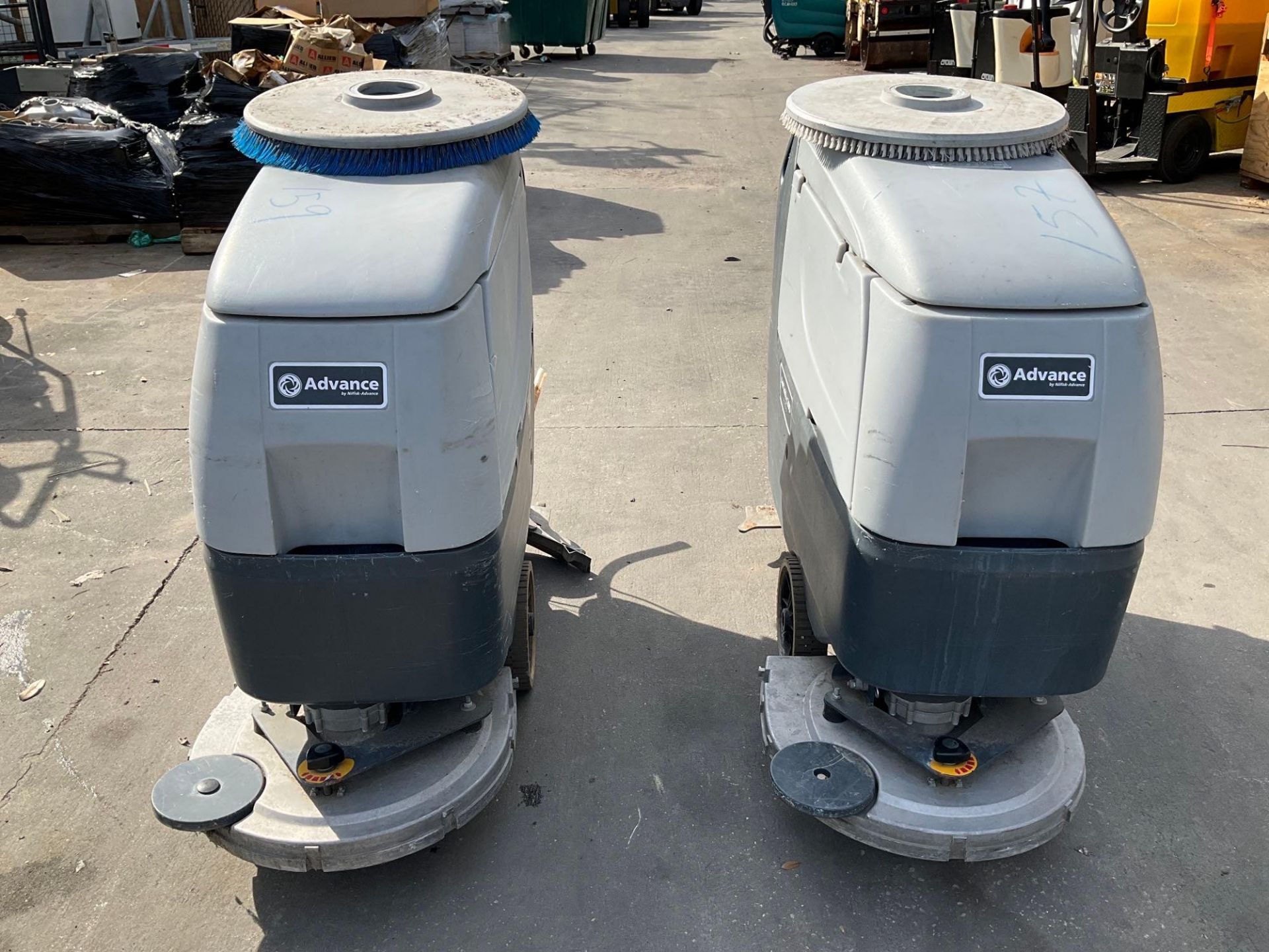 ( 2 ) NILFISK ADVANCE WALK BEHIND FLOOR SCRUBBER MODEL AXP ADFINITY X20D, ELECTRIC, APPROX 24 VOLTS, - Image 8 of 16