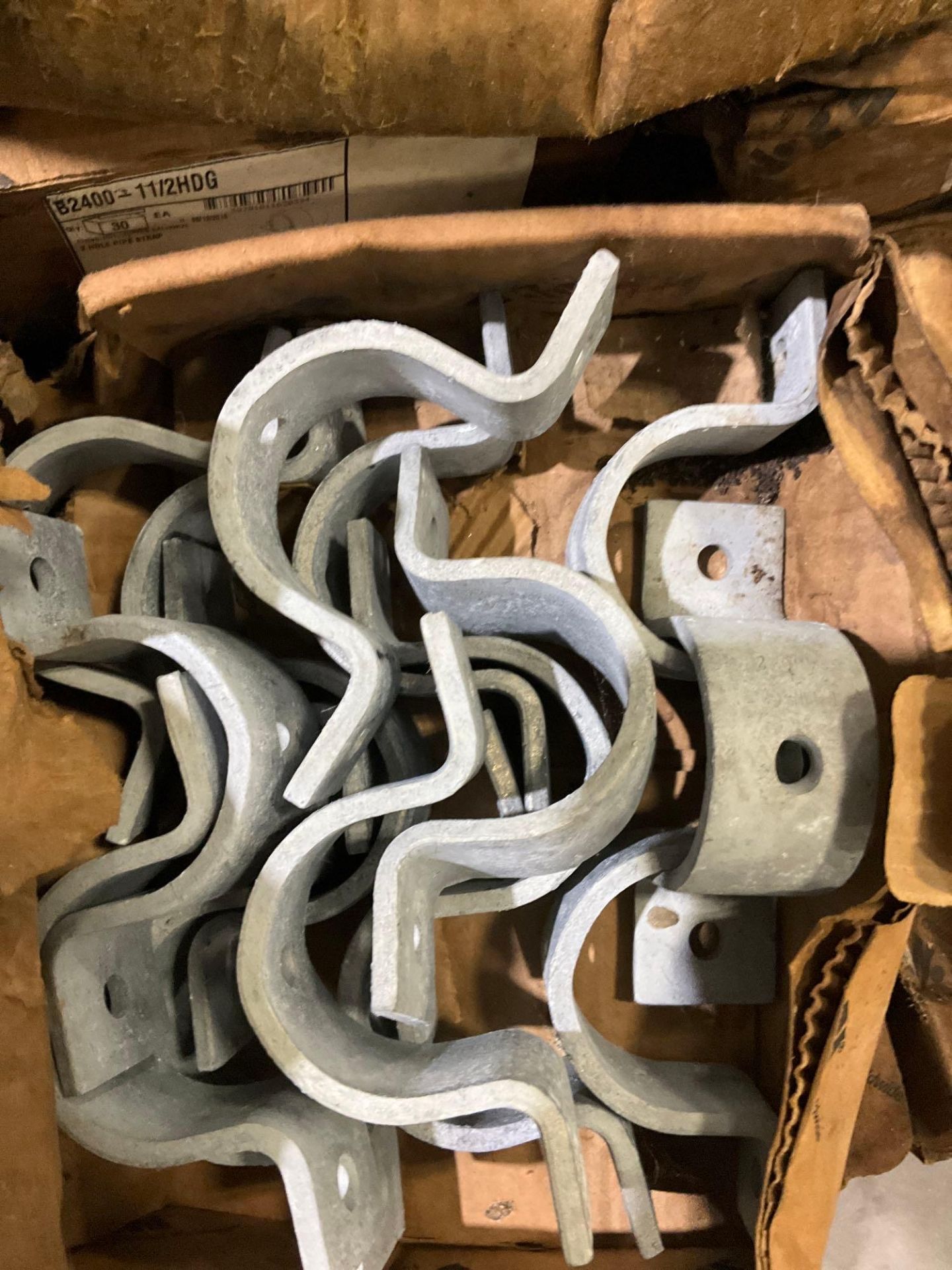 PALLET OF PIPE STRAPS , ASSORTED CONDUIT, ETC - Image 14 of 17