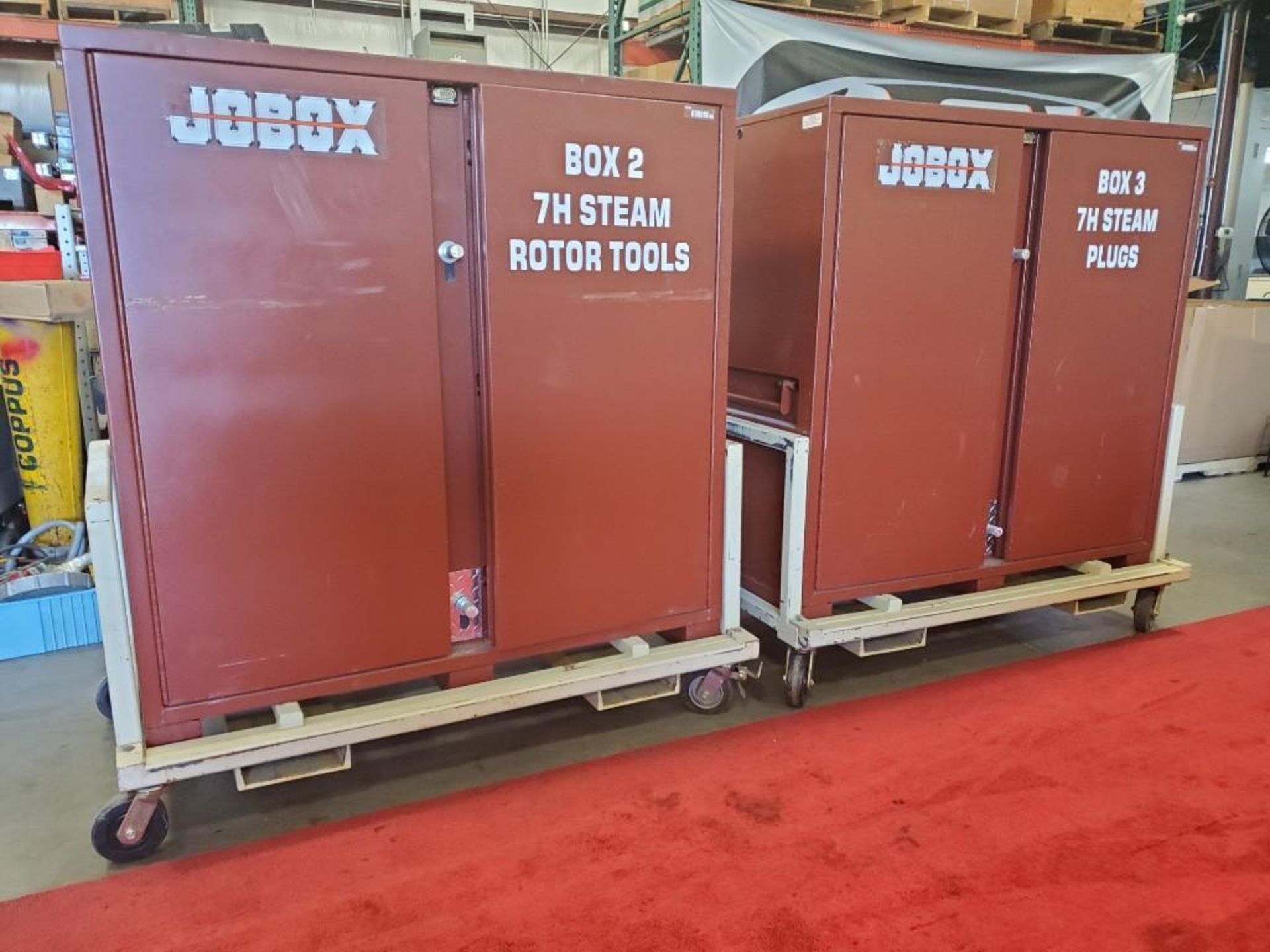 TWO JOBOXES MODEL 698990 FILLED WITH STEAM TOOLS - Image 2 of 67