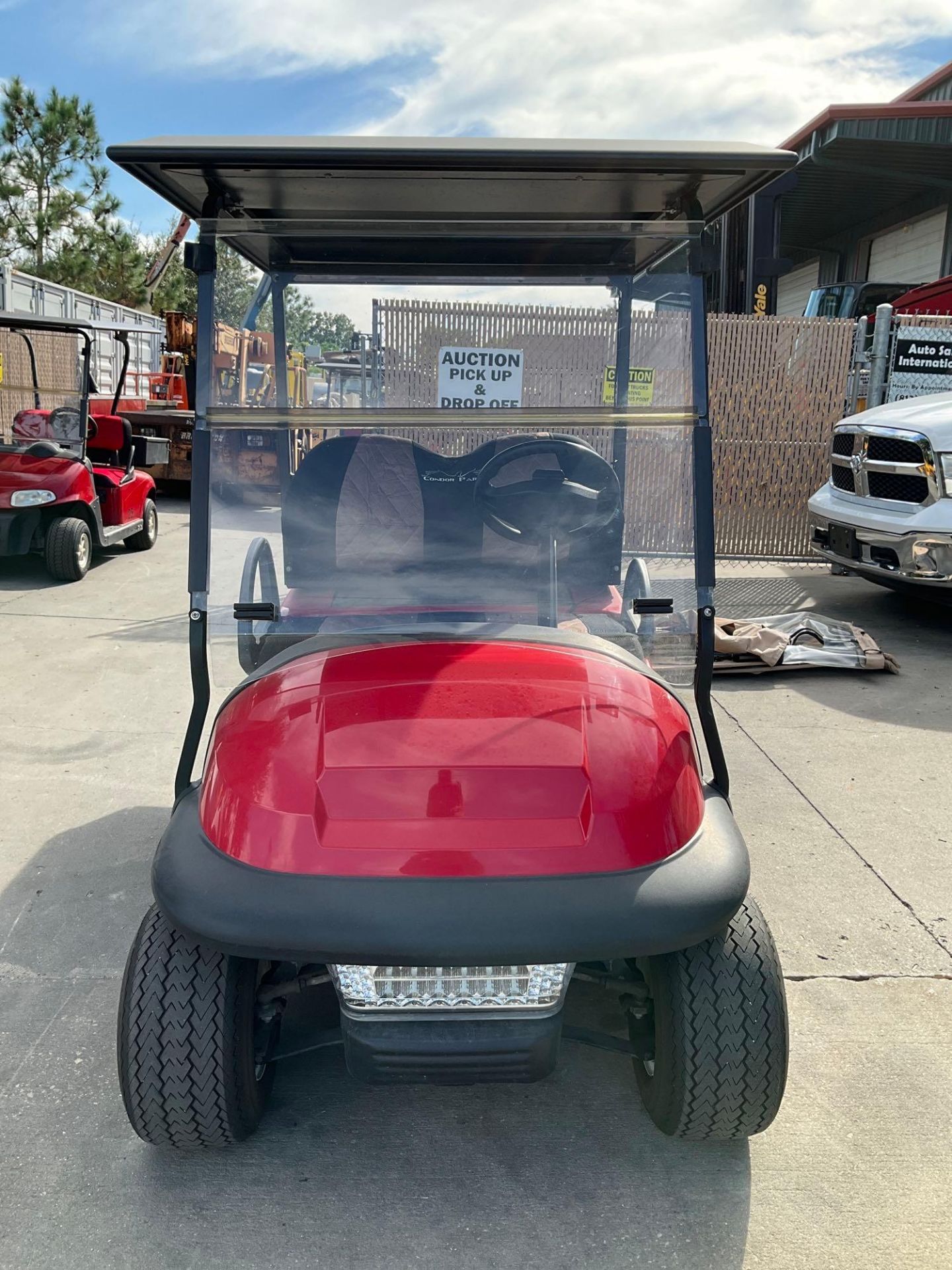 ***2014 CLUB CAR GOLF CART WITH SOLAR PANEL ROOF ATTACHED, ELECTRIC, UTILITY STORAGE BOX ATTACHED - Image 9 of 17