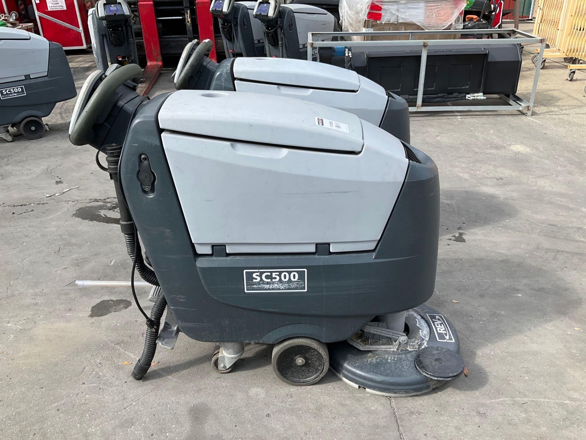 ( 2 ) NILFISK ADVANCE SC 500 ECO FLEX WALK BEHIND FLOOR SCRUBBER MODEL SCRUBBER-DRYER SC 500 20RB, A - Image 2 of 12