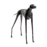 Joz. De Loose (1925-2011), 'Staande Hond', fiberglass, ca. 1990, H 96 - W 130 cm (+)