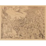 James Ensor (1860-1949), the multiplication of the fishes, etching, 1891, 17,2 x 23,3 cm